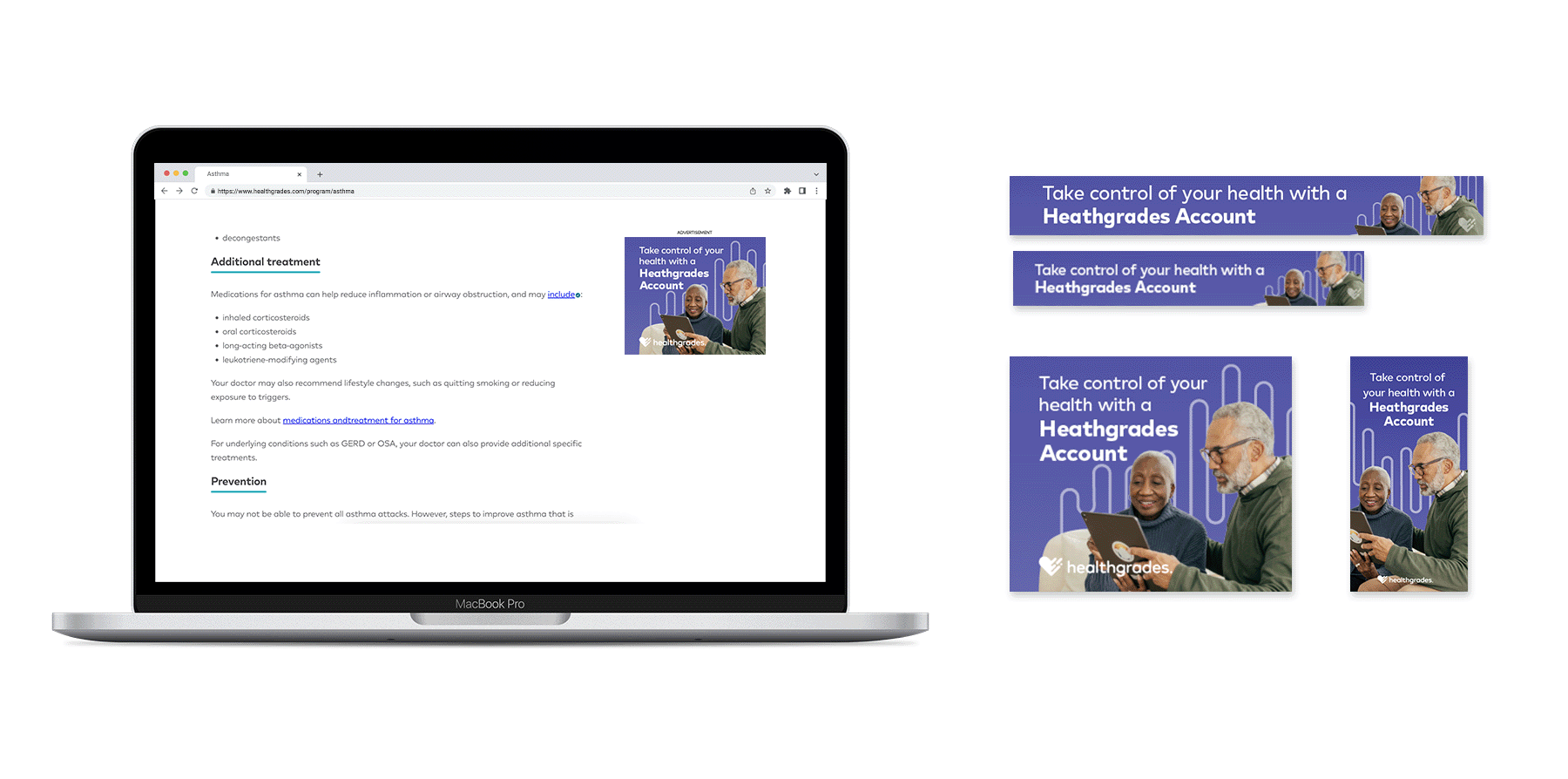 Evergreen ads for patients