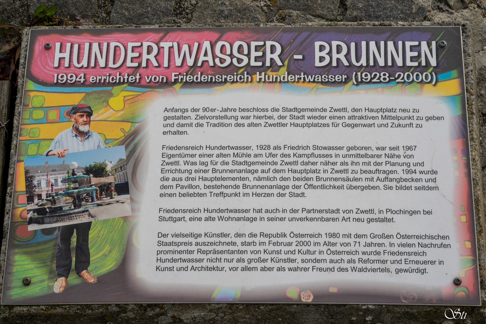Hundertwasser Brunnen Zwettl