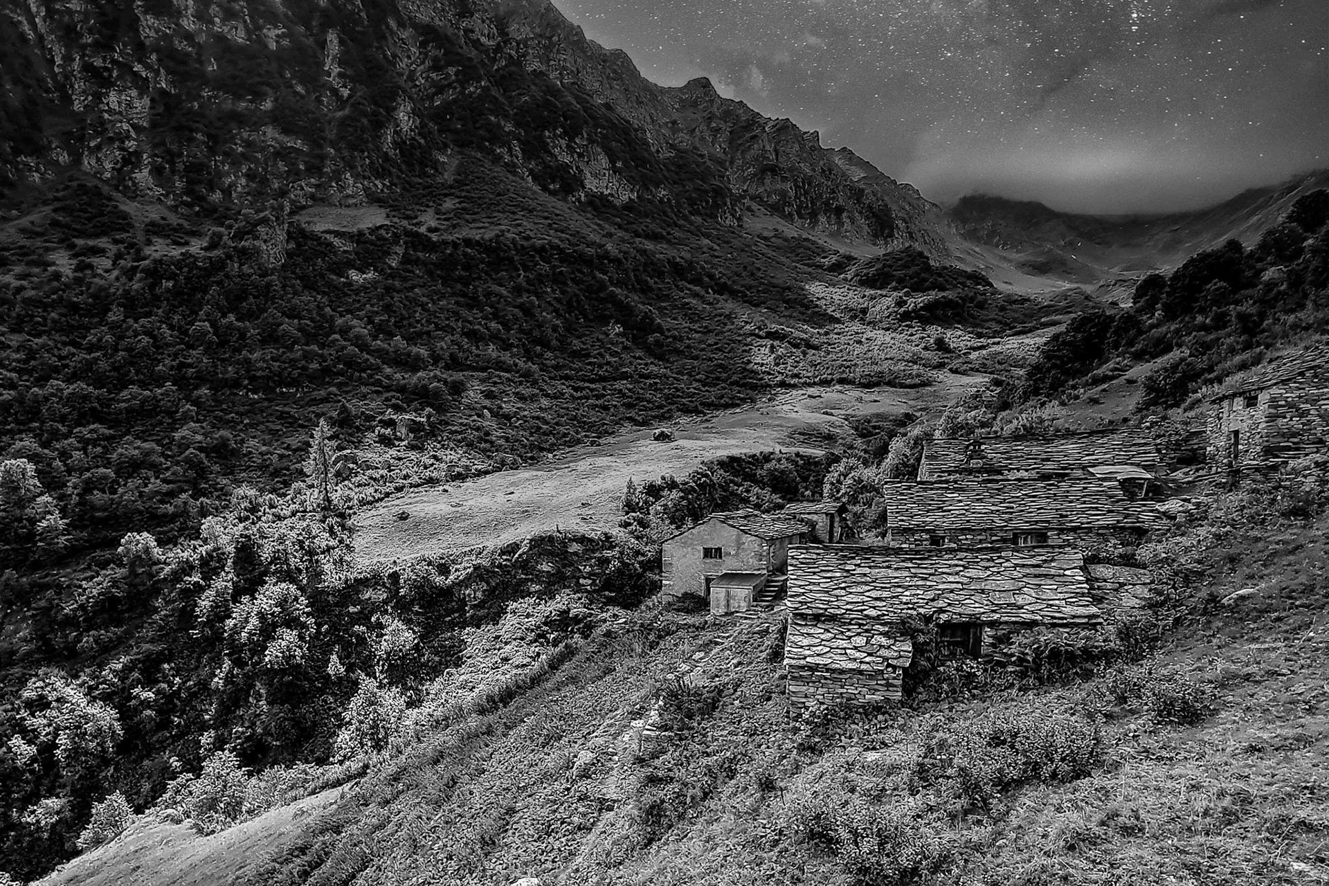 Franz Hebenstreit "Almhütten"