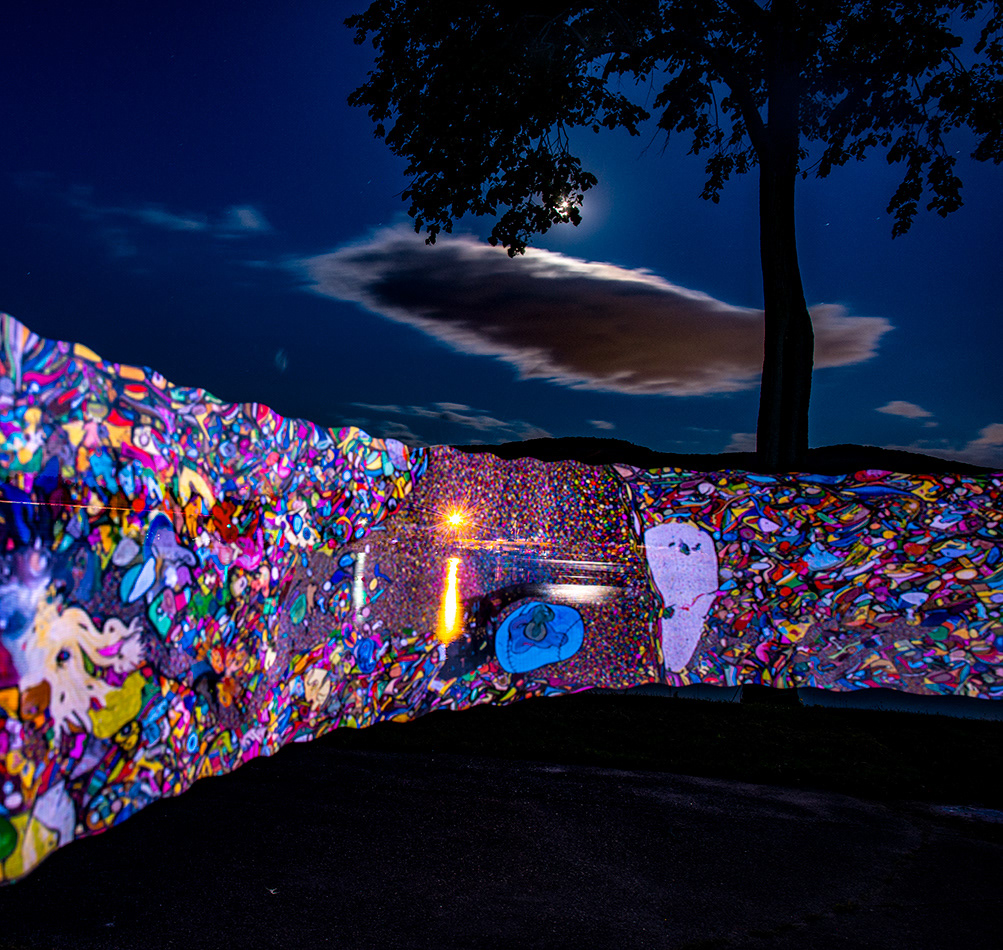 36 Foot Painting Converted To Light