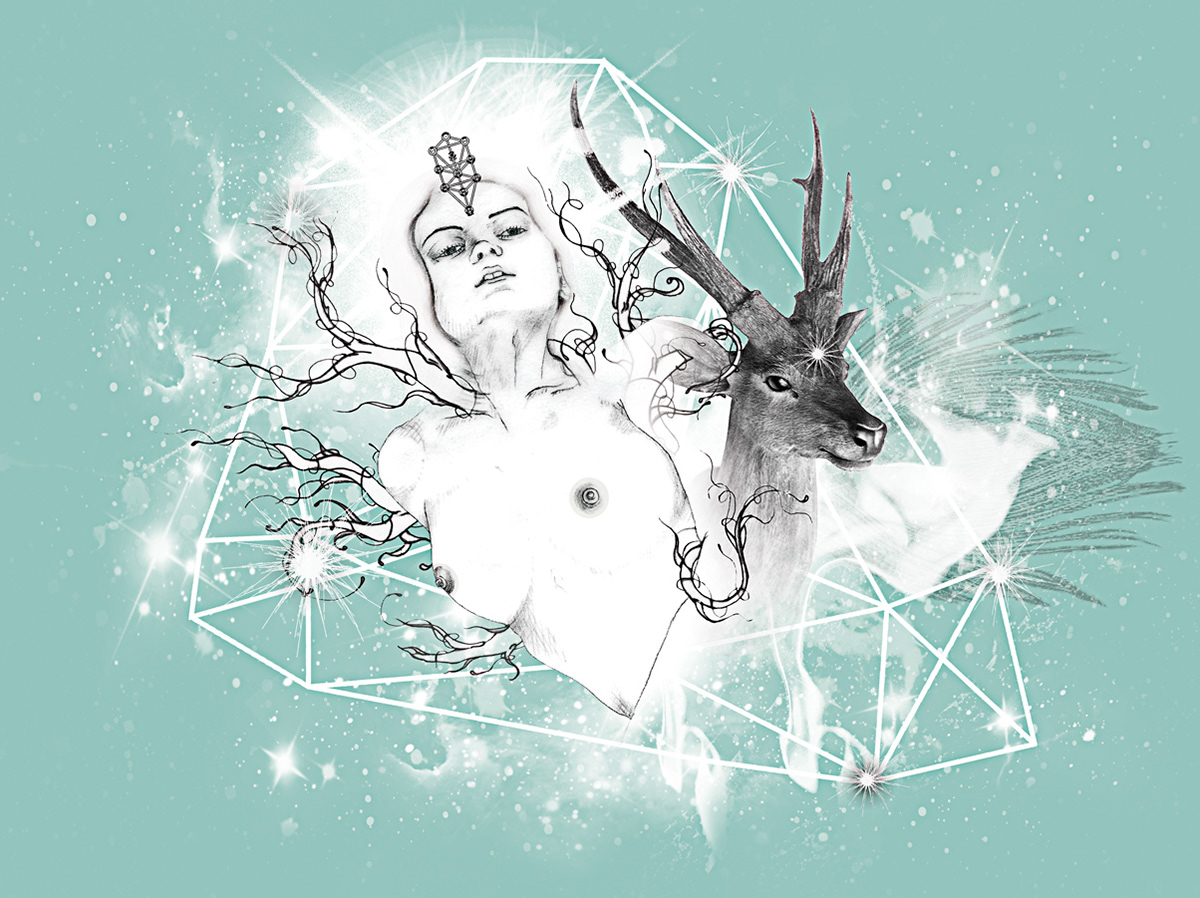 EDITORIAL / Digital Collage / graphite.