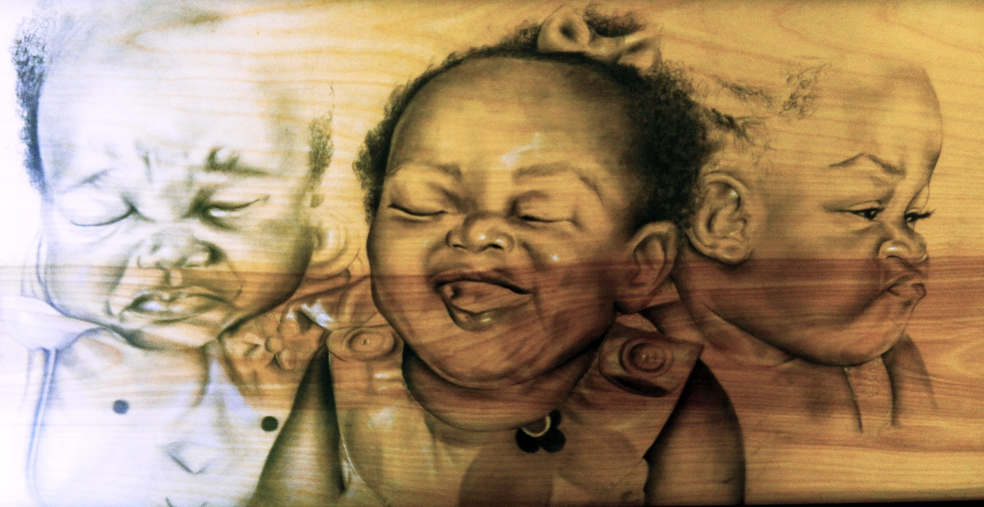 "Solace" Pencil on wood