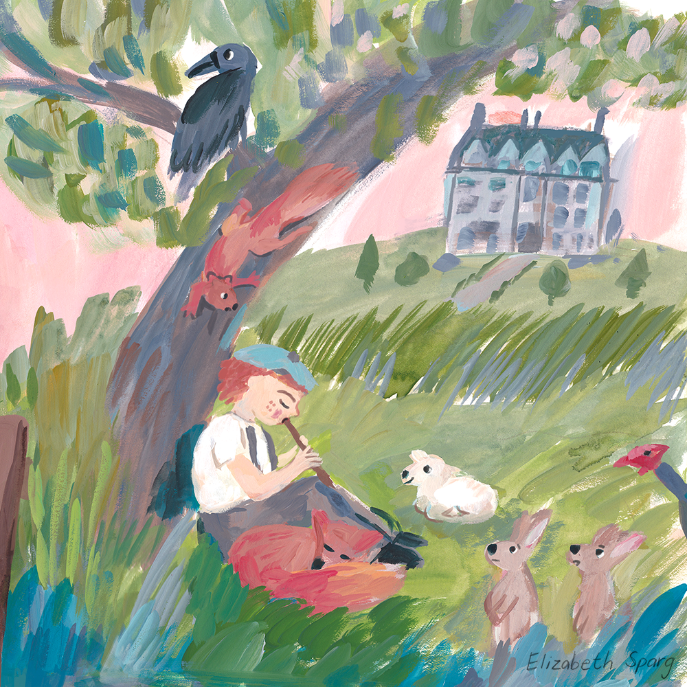 The Secret Garden Illustration animals by Elizabeth Sparg