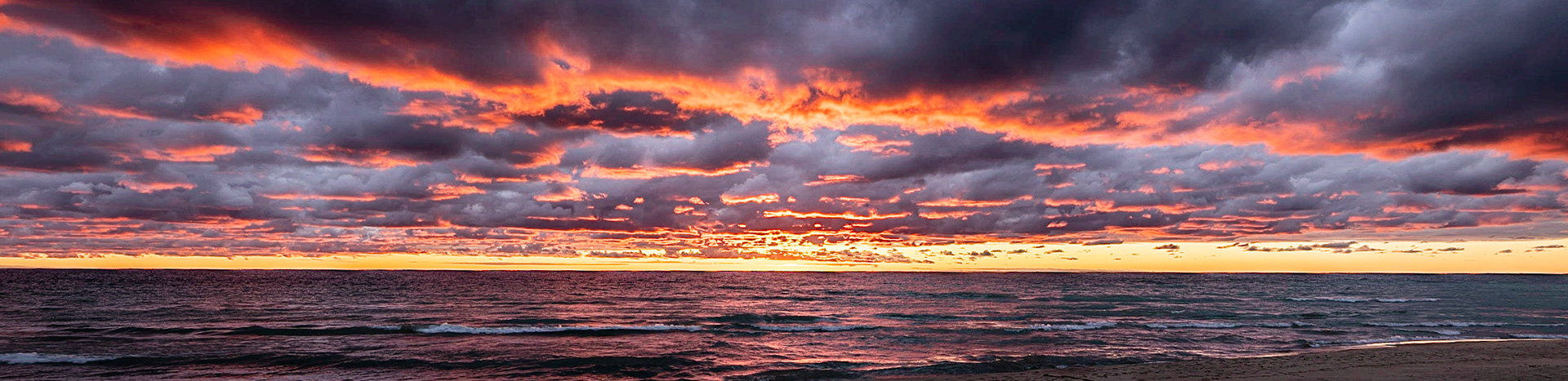 Clouds on Fire I - Lake Michigan - Onekama, MI