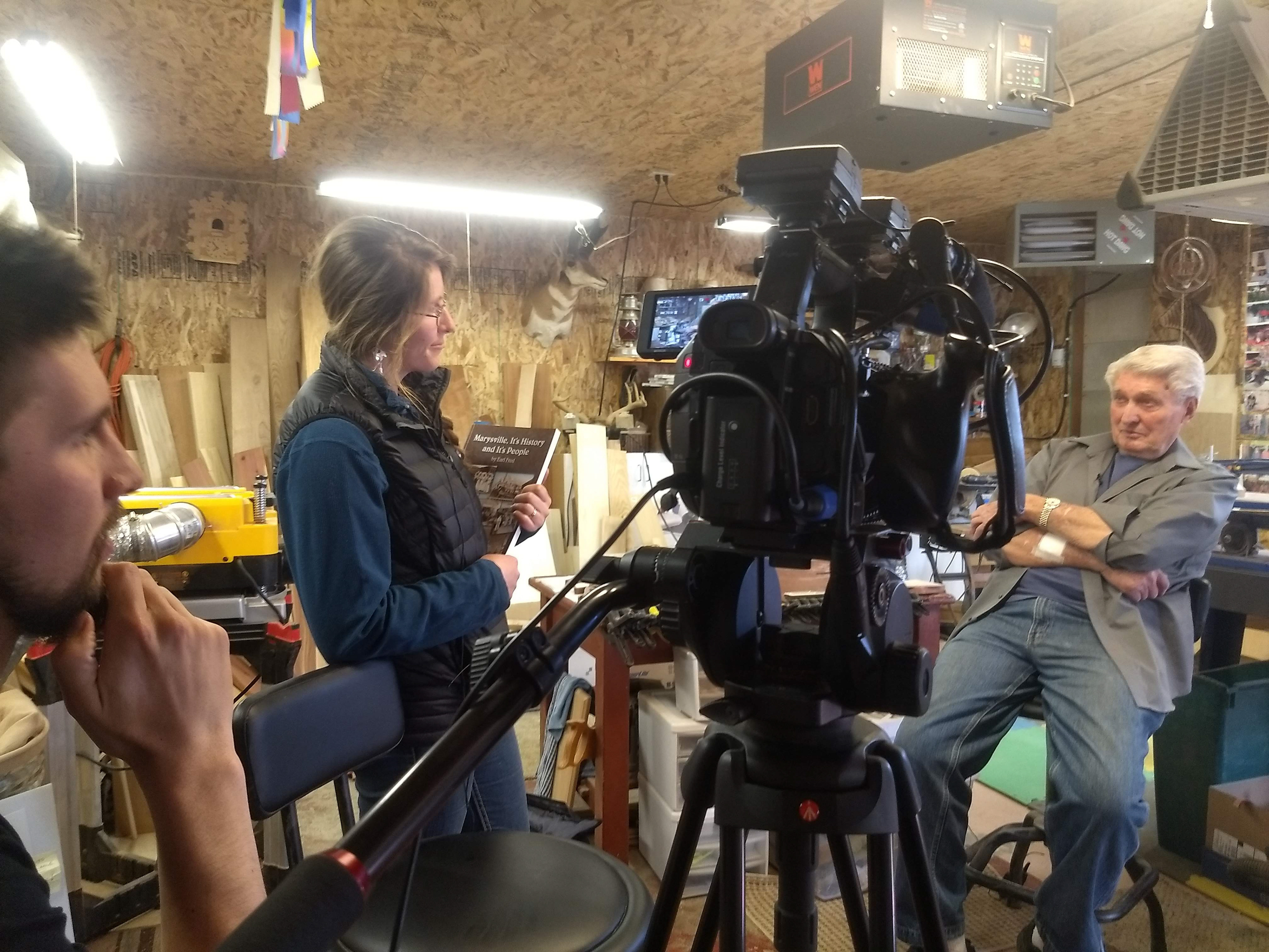 Recording narrative stories for the companies Magazine.