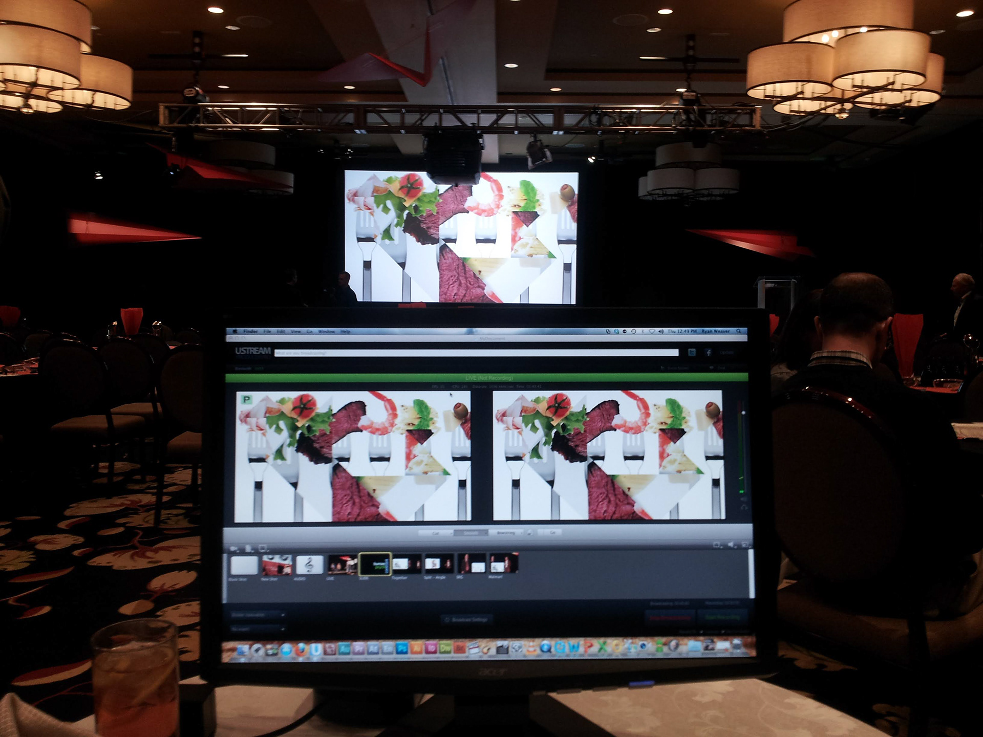 Livestreaming was just starting to take off and I ran camera's and streamed the companies Innovation Conference.