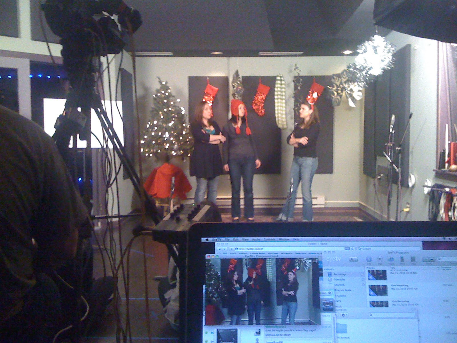 We also experimented with Livestreaming applications in studios.