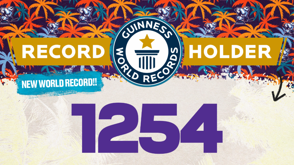 SOLAR BEARS CLAIM GUINNESS WORLD RECORDS™ TITLE FOR LARGEST GATHERING OF PEOPLE WEARING ALOHA SHIRTS