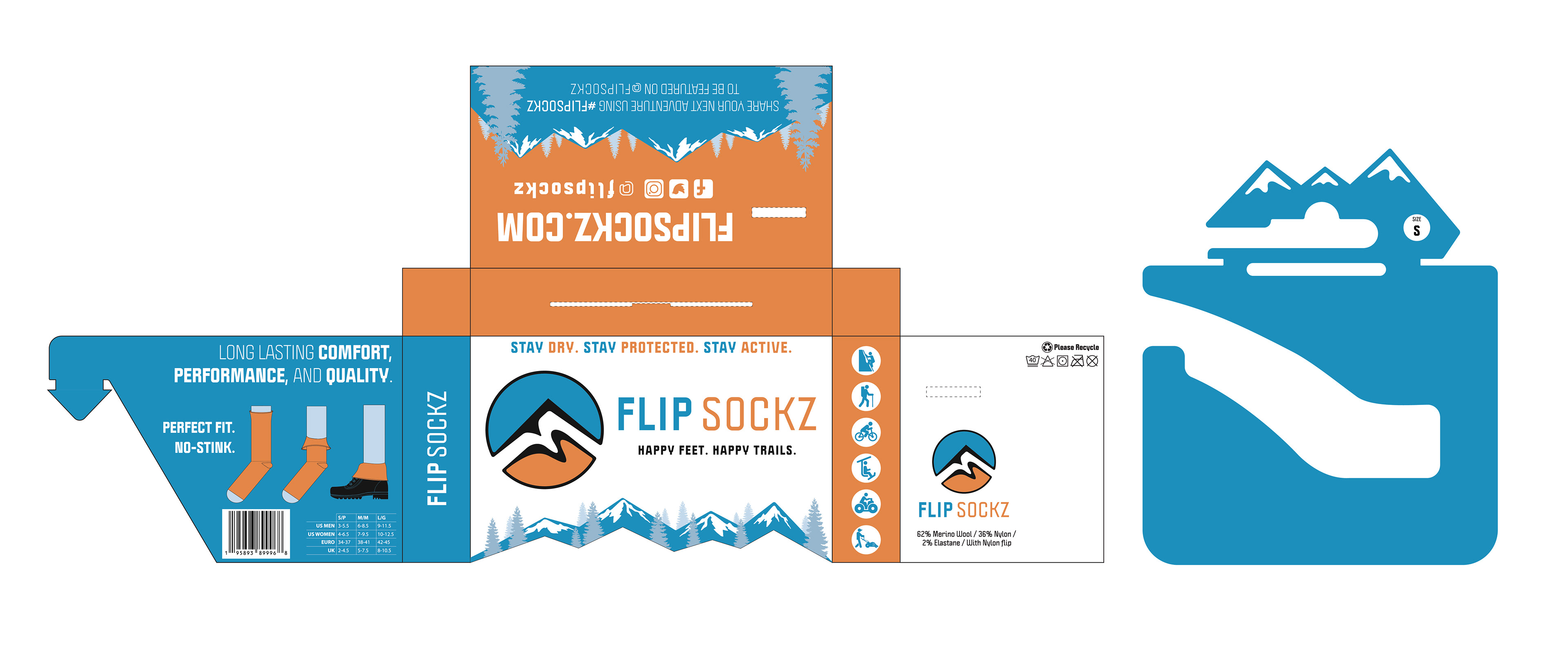 Flip Sockz Packaging