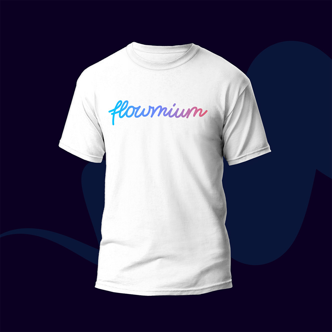 Flowmium Logo auf T-Shirt