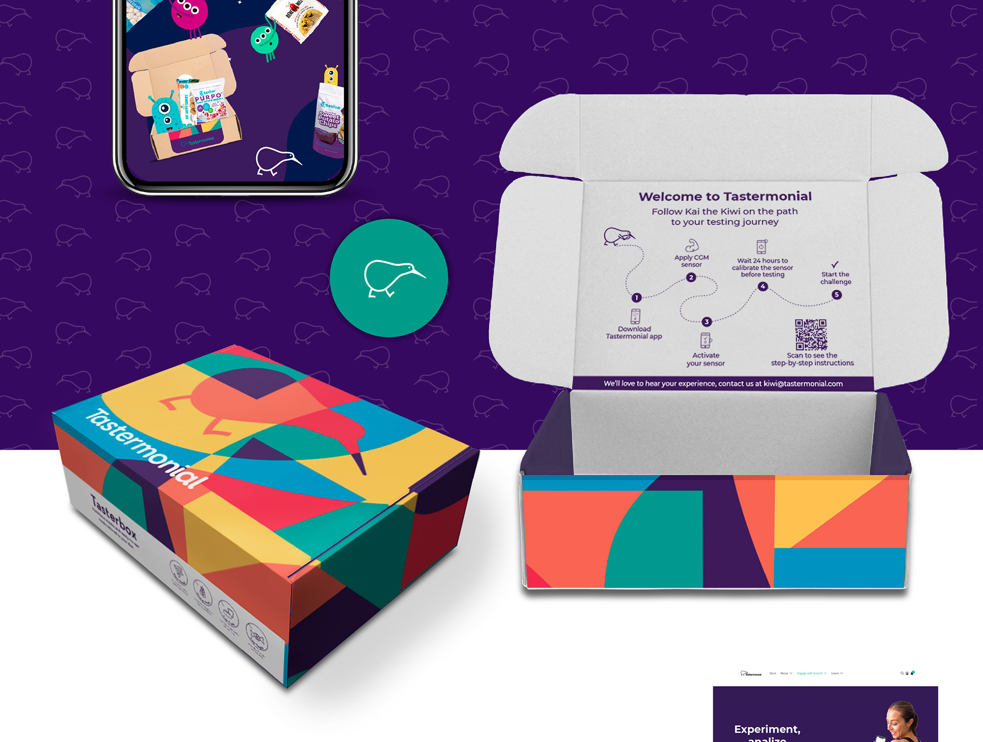 tastermonial branding brand identity and brand development graphic design for start-ups