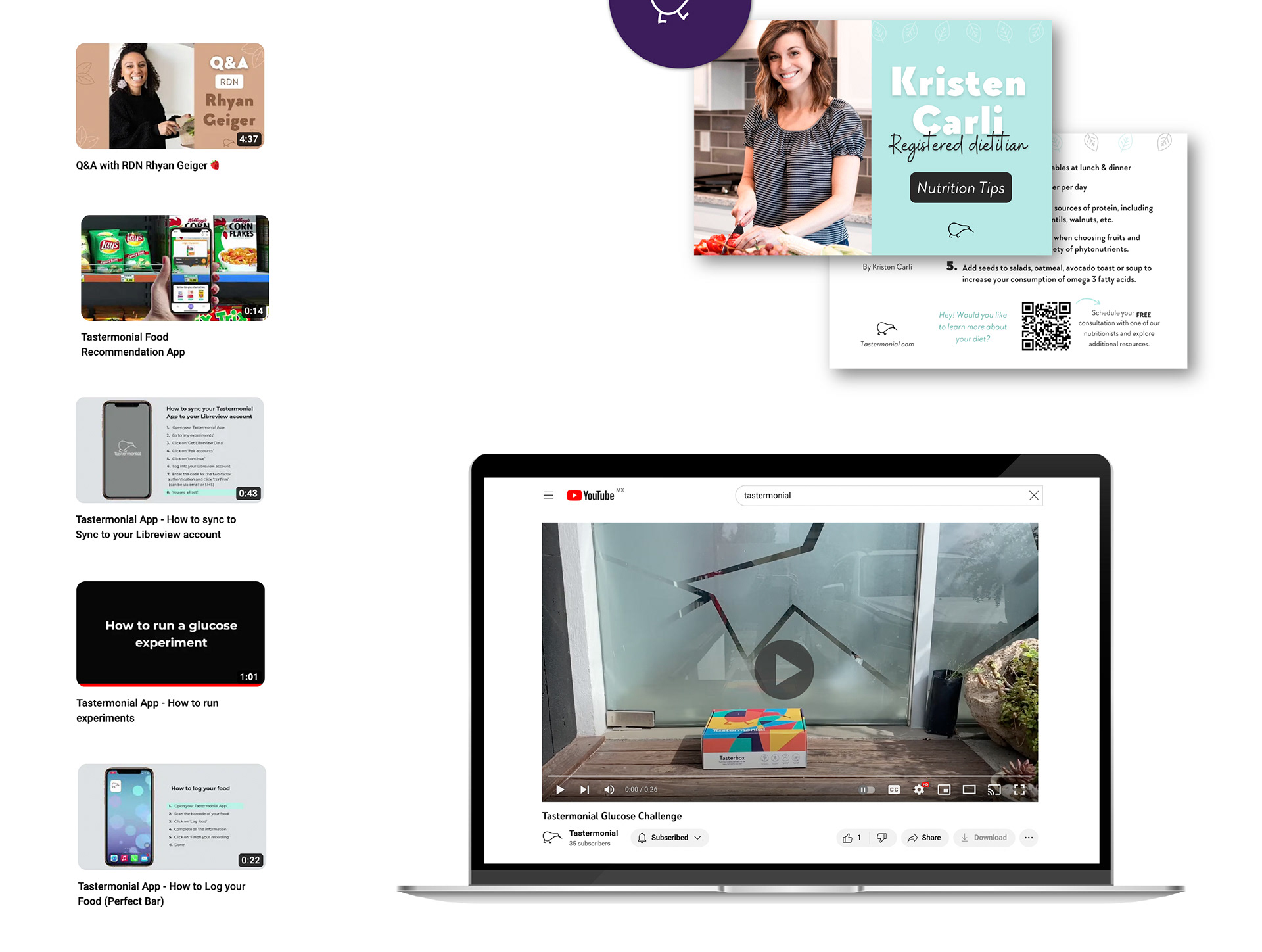 tastermonial branding brand identity and brand development graphic design for start-ups video editing