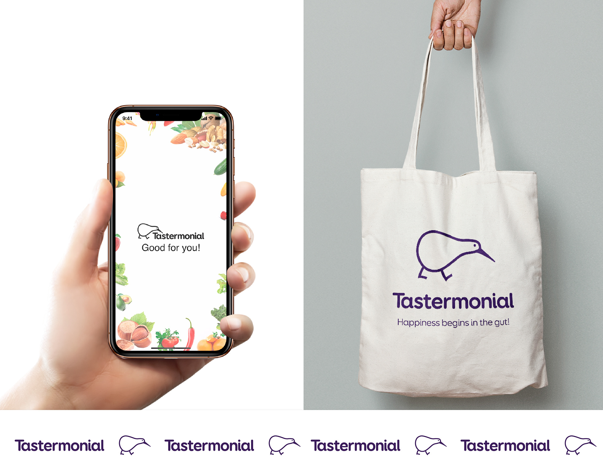 tastermonial branding brand identity and brand development graphic design for start-ups