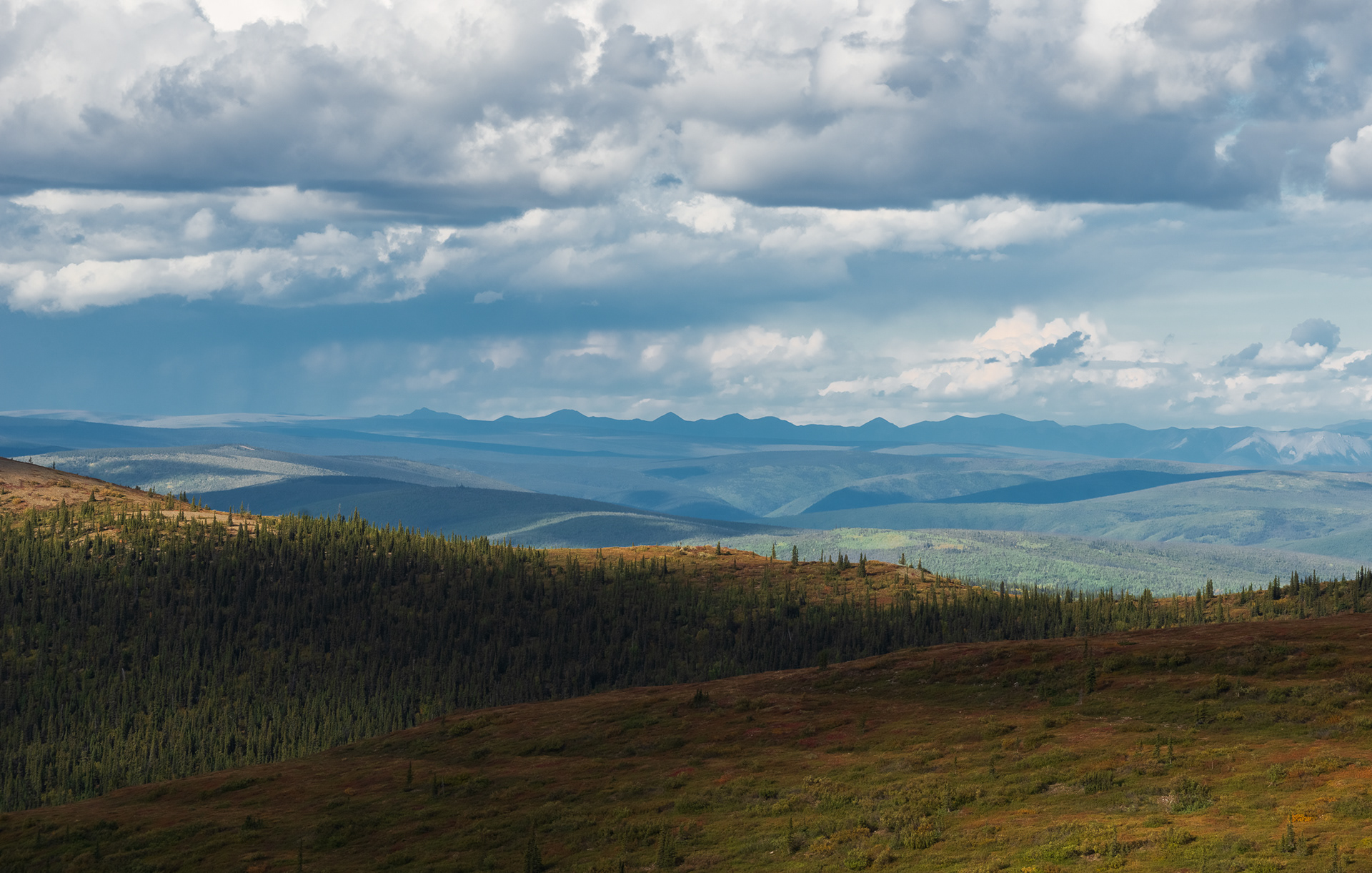 Ogilvie Mountains in the distance