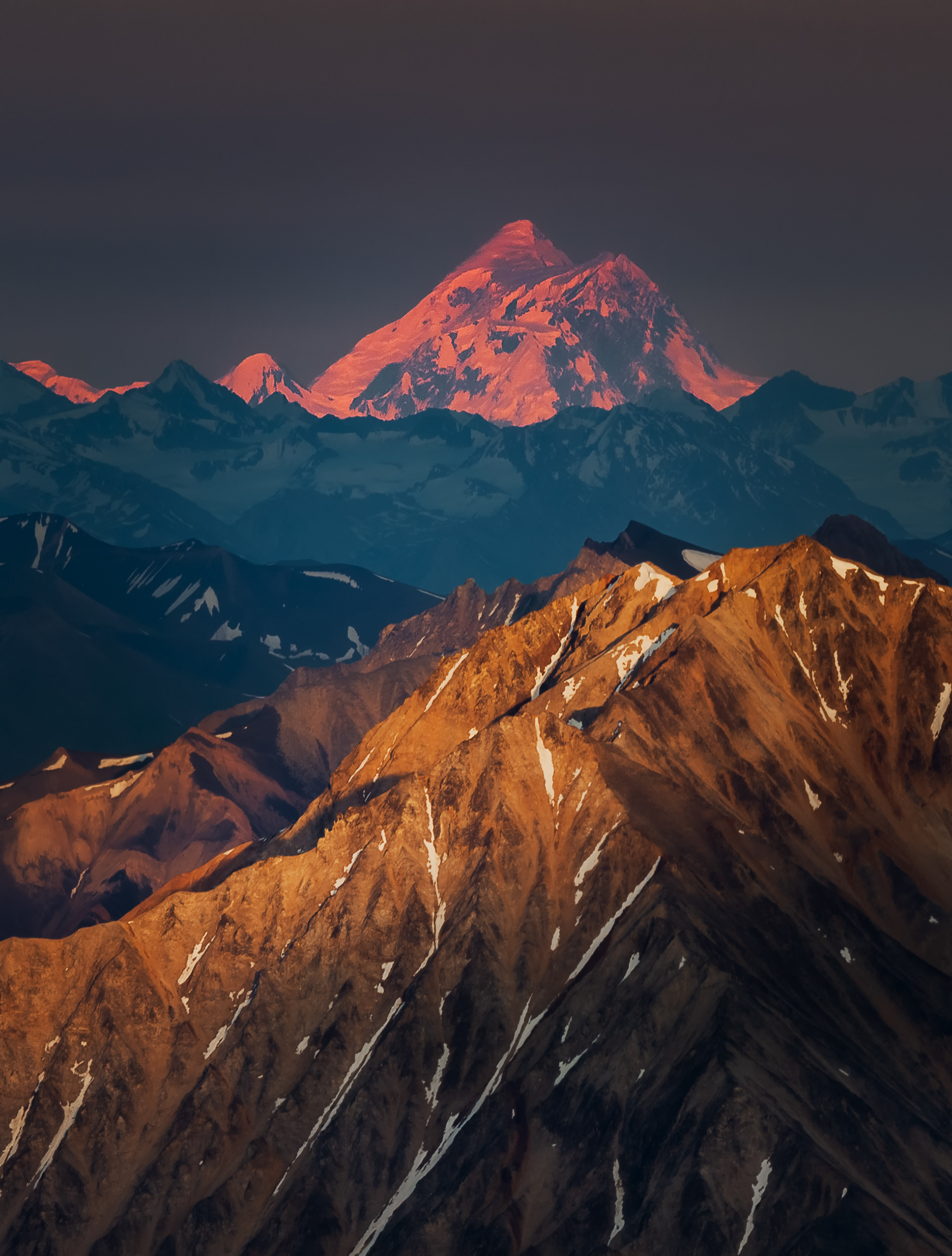 Mount Saint Elias, 110 miles away