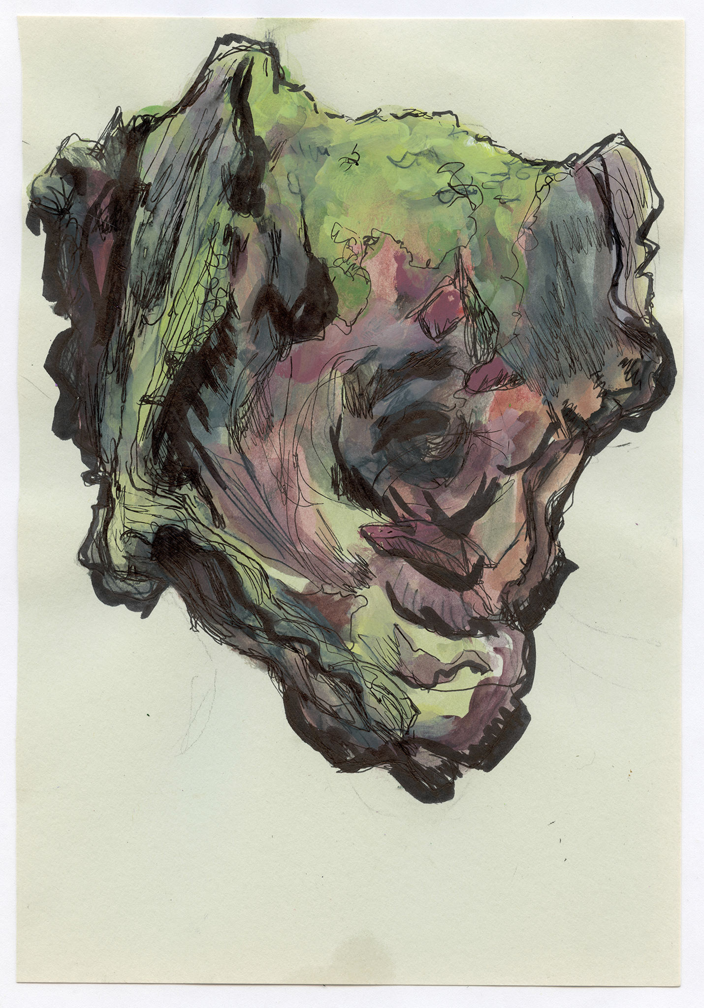 Nature Study 3, 2024, pen and gouache