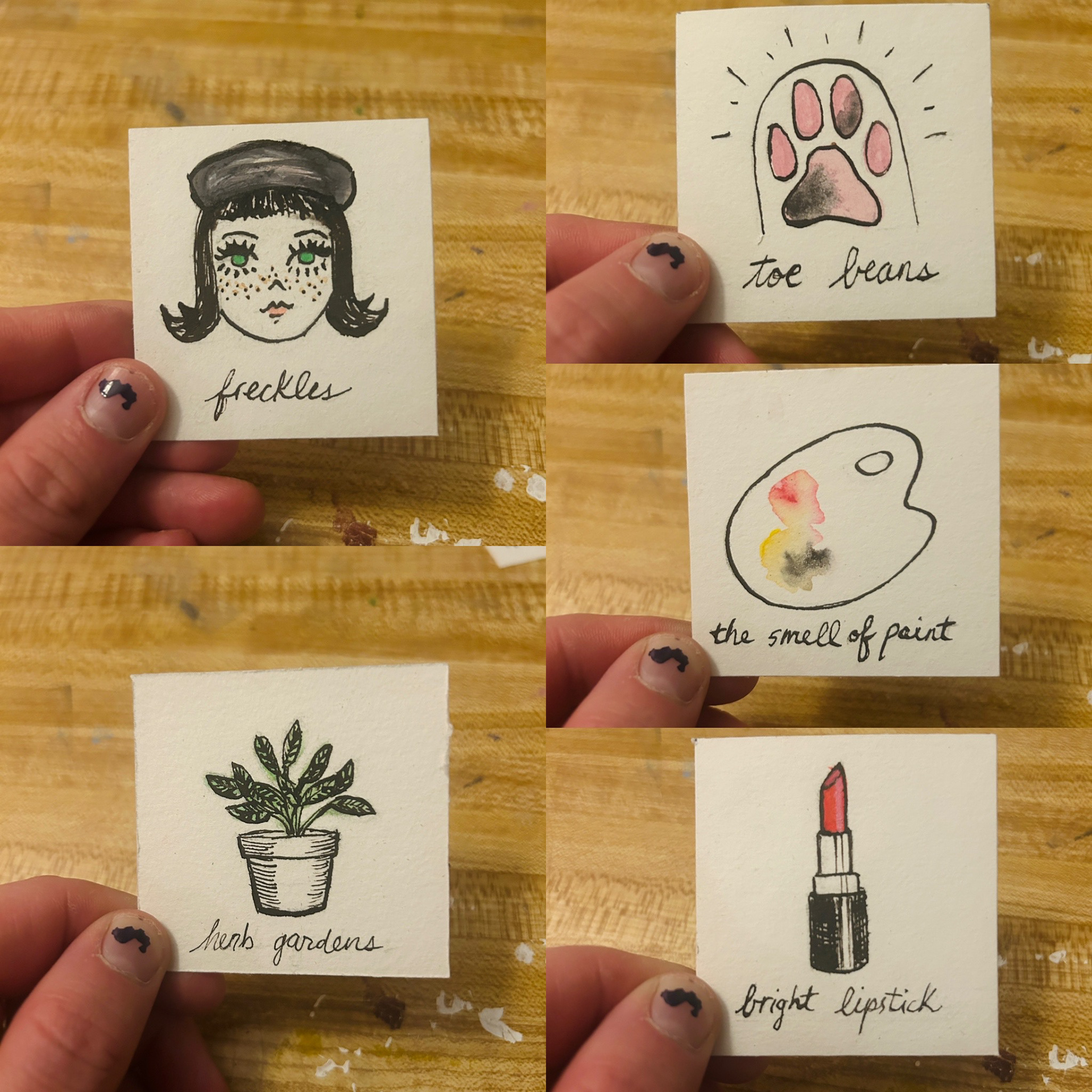 Little Joys pt 1, 2024, ink and gouache