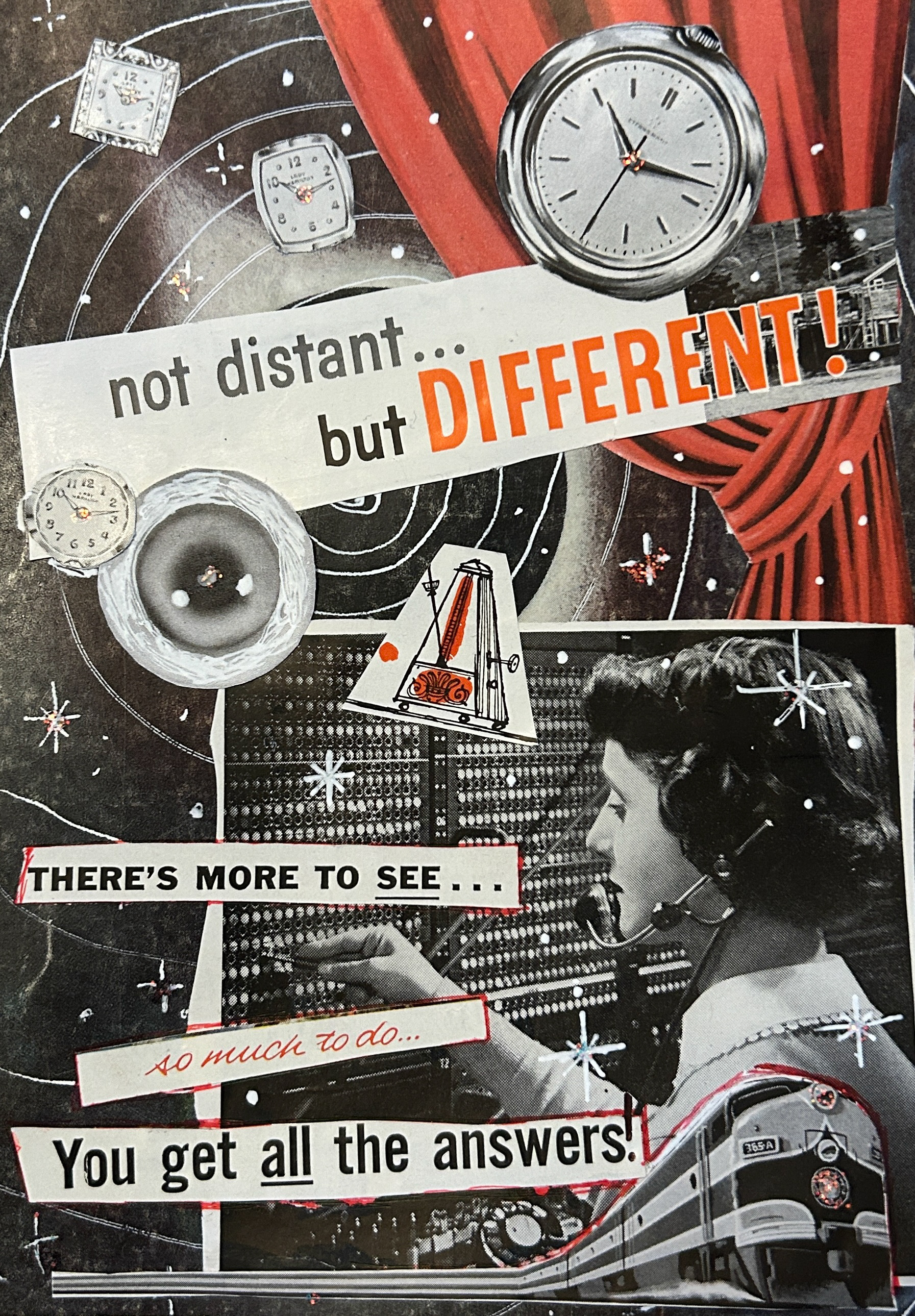Collage: Twilights, 2024, mixed media