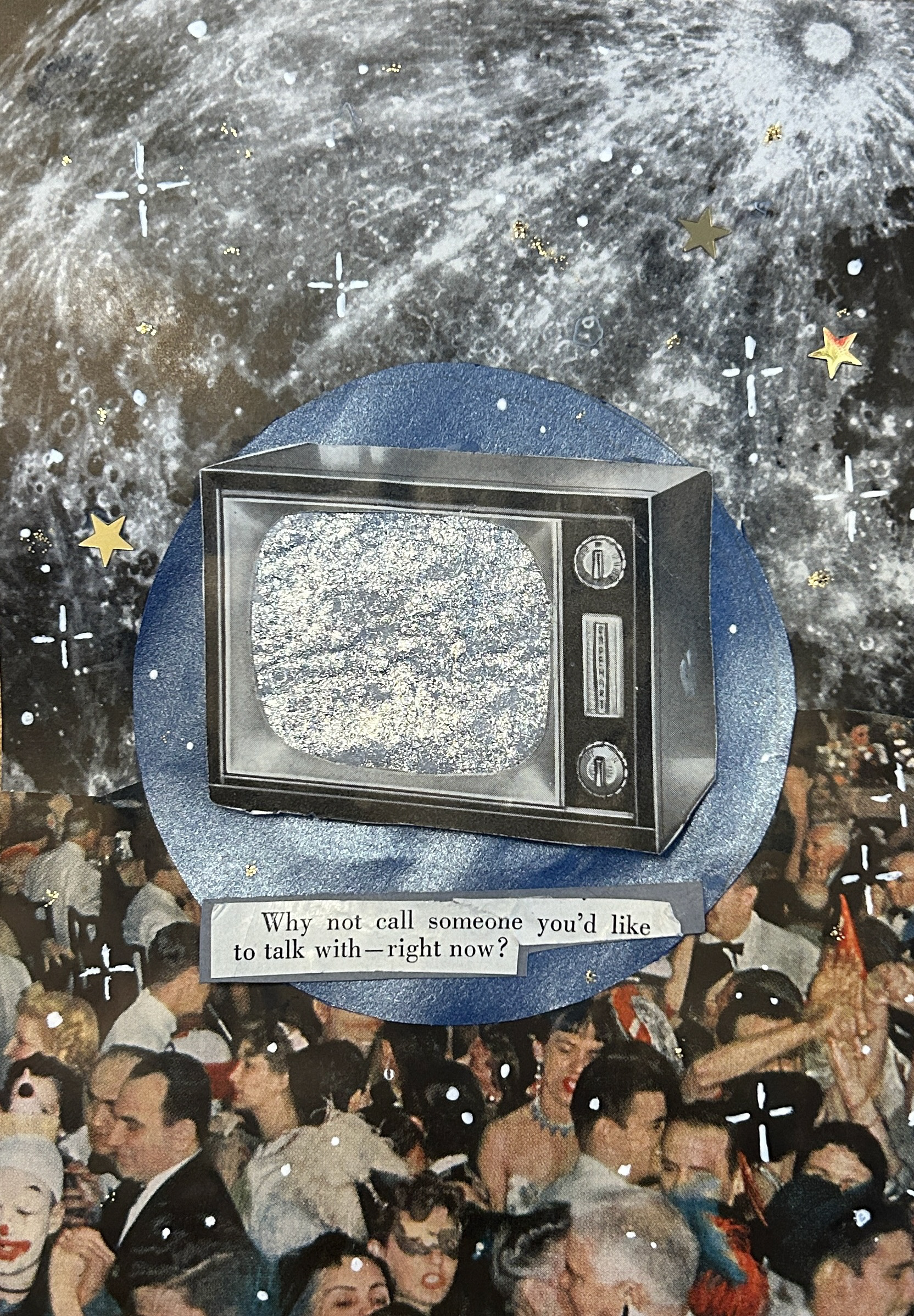 Collage: Spirit, 2024, mixed media