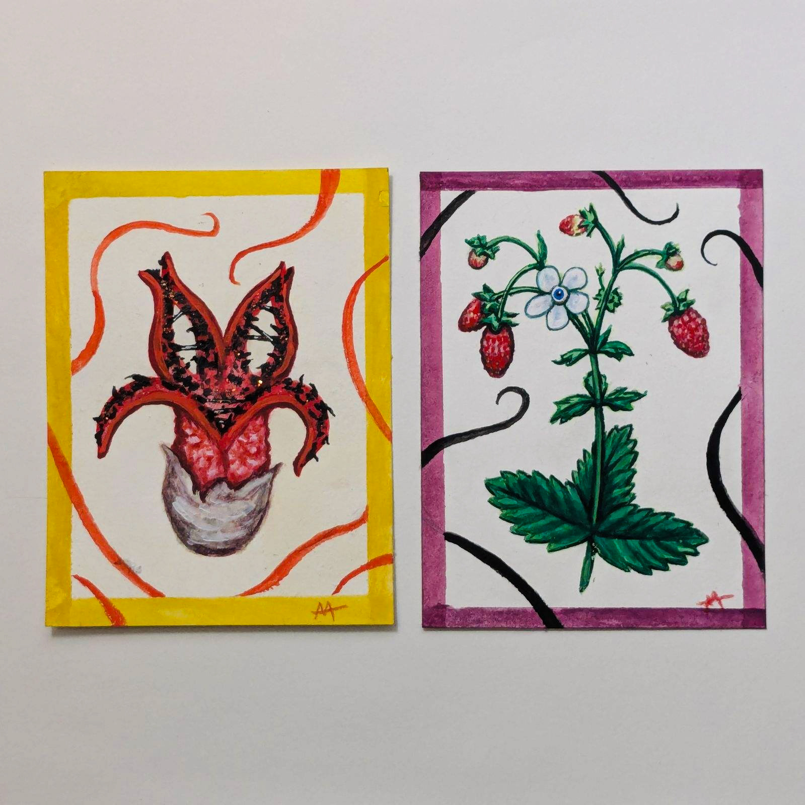 Plants for Friends, 2024, gouache on paper