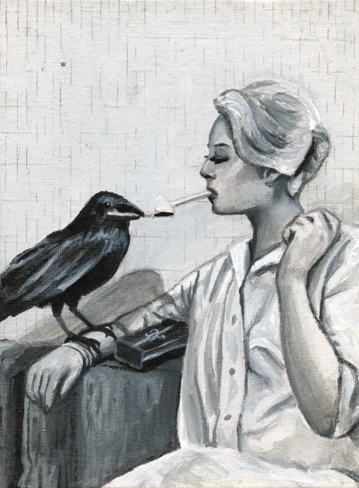 The Birds (1963), 2022, acrylic on canvas
