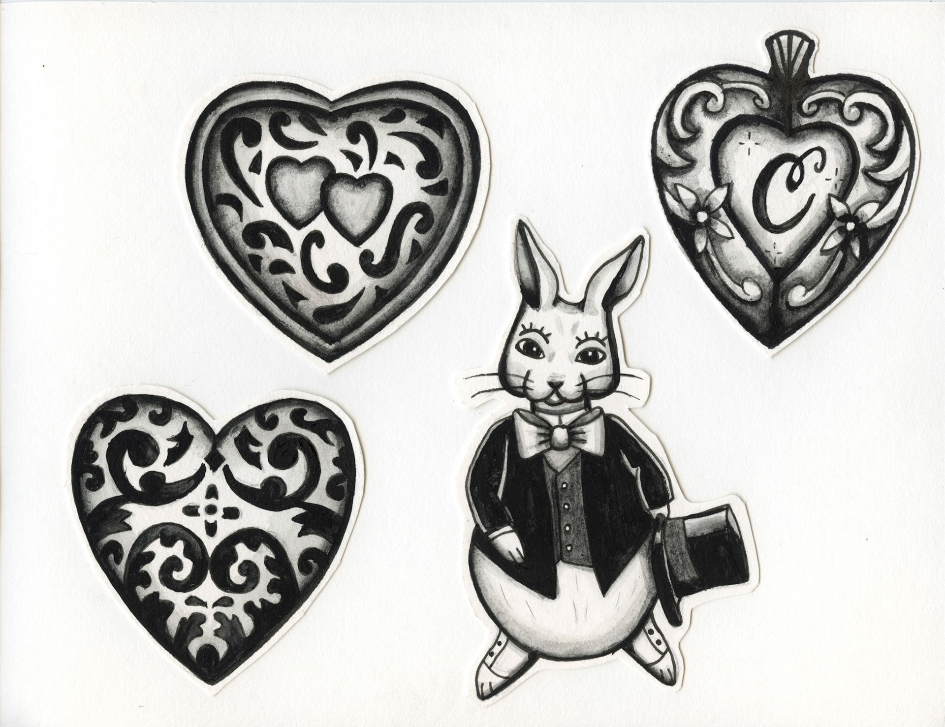 Fancy Hearts and Hare Flash,