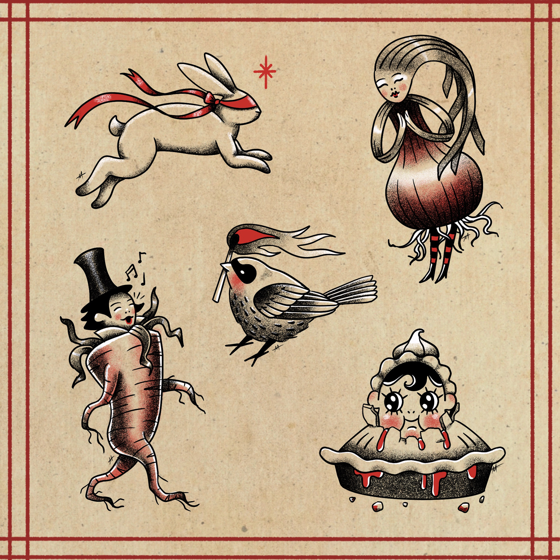 Victorian Christmas flash (color), 2025, digital