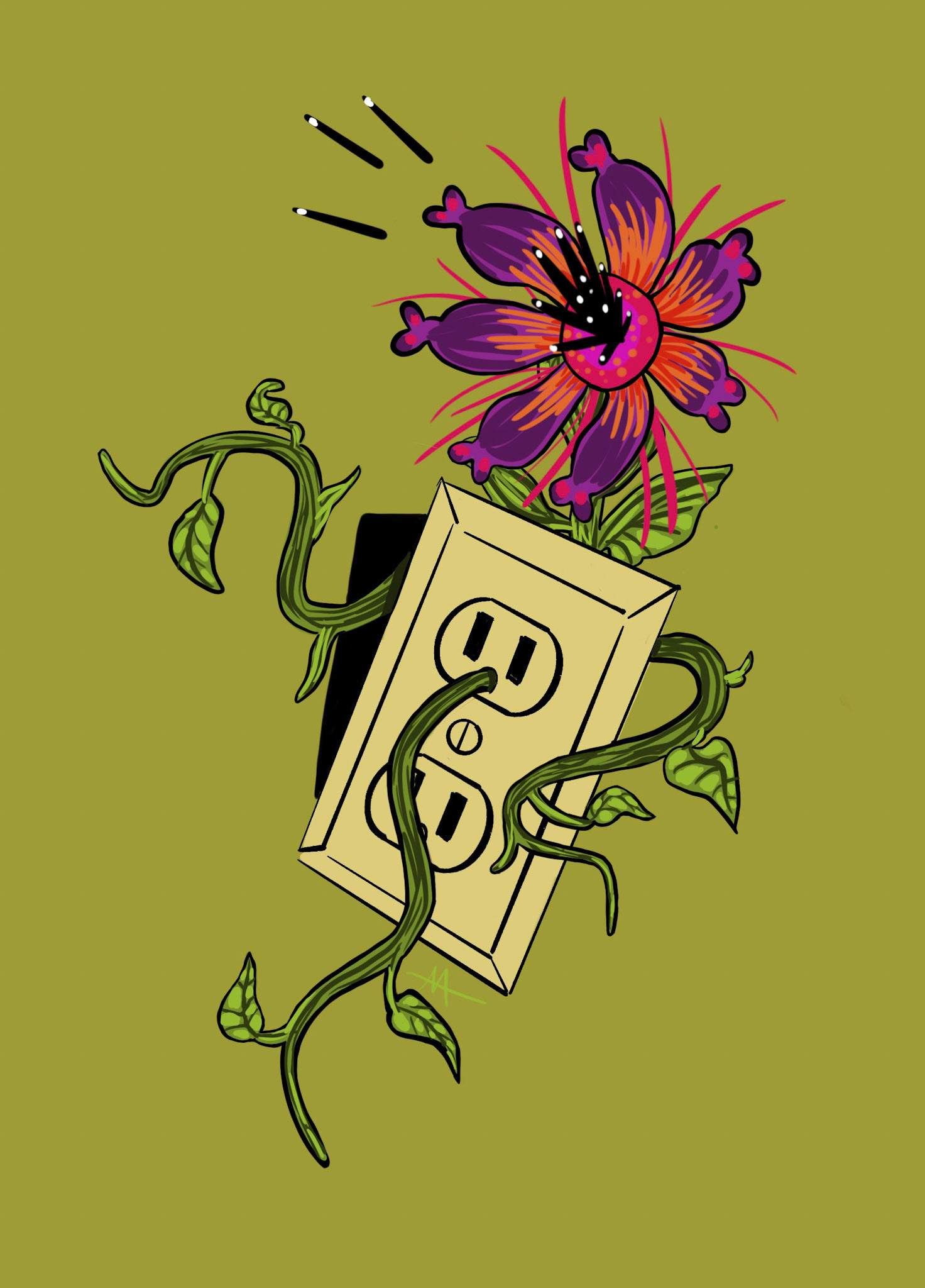 Jumanji Flower, 2023, digital