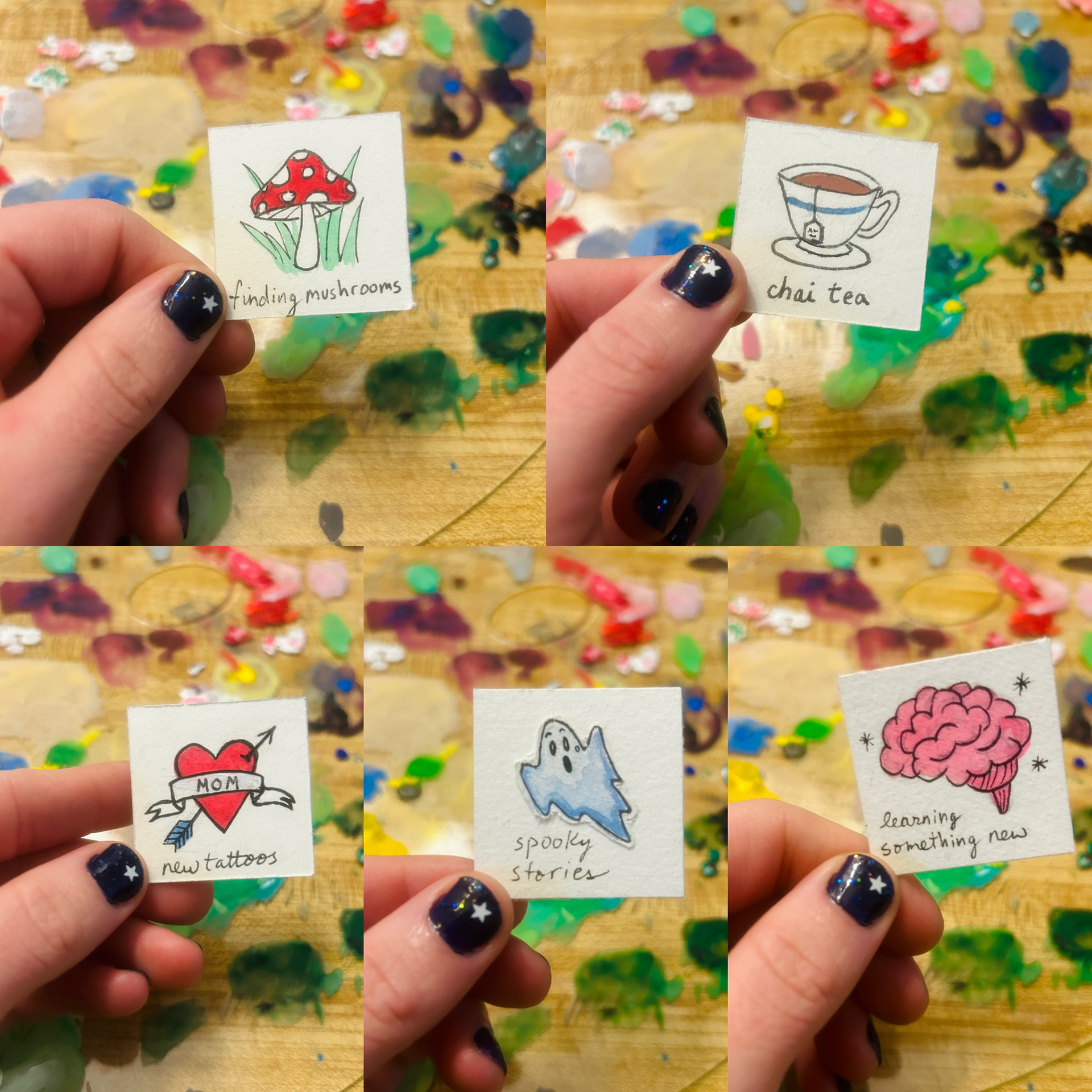 Little Joys pt 2, 2024, ink and gouache