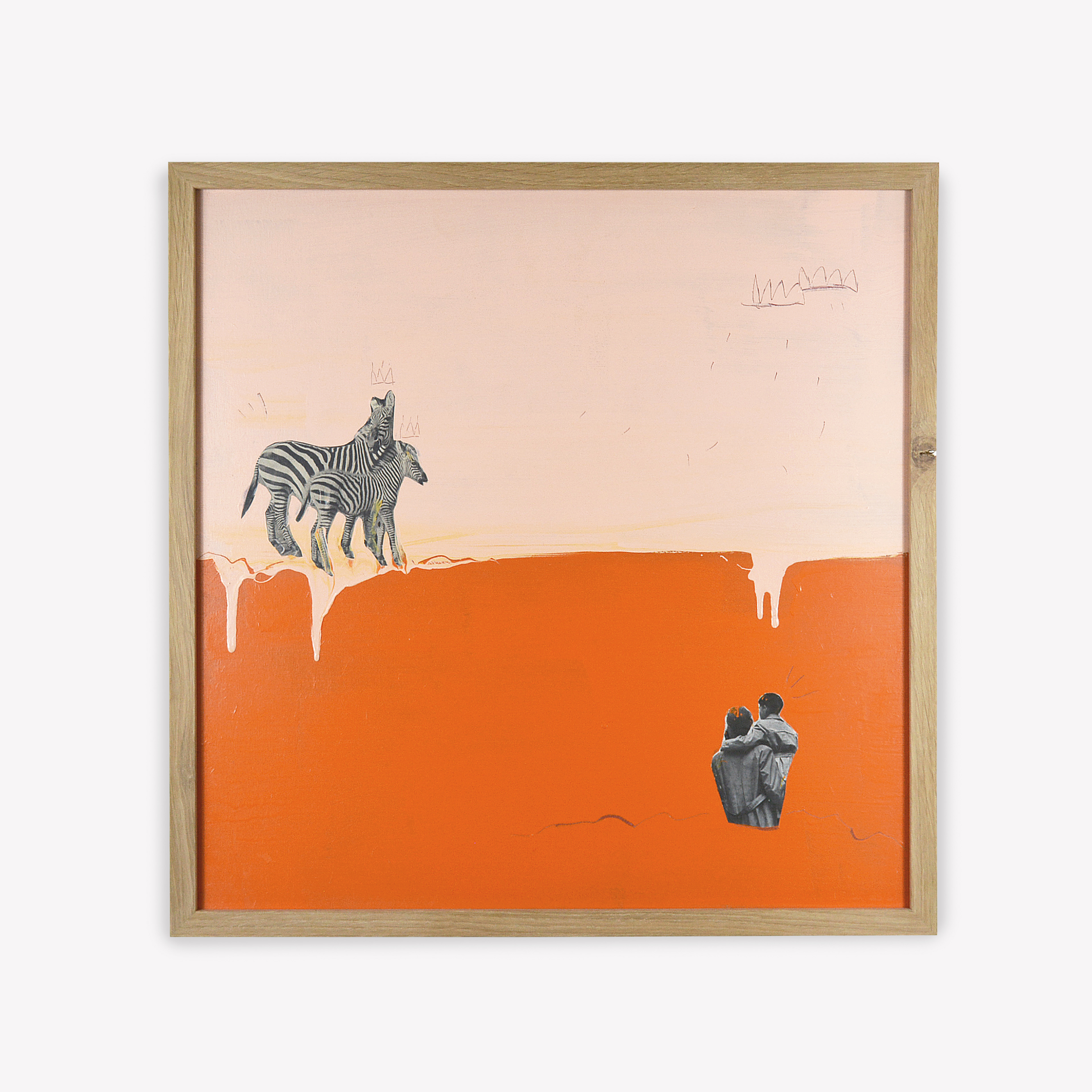 Les zèbres - 60 x 60 cm