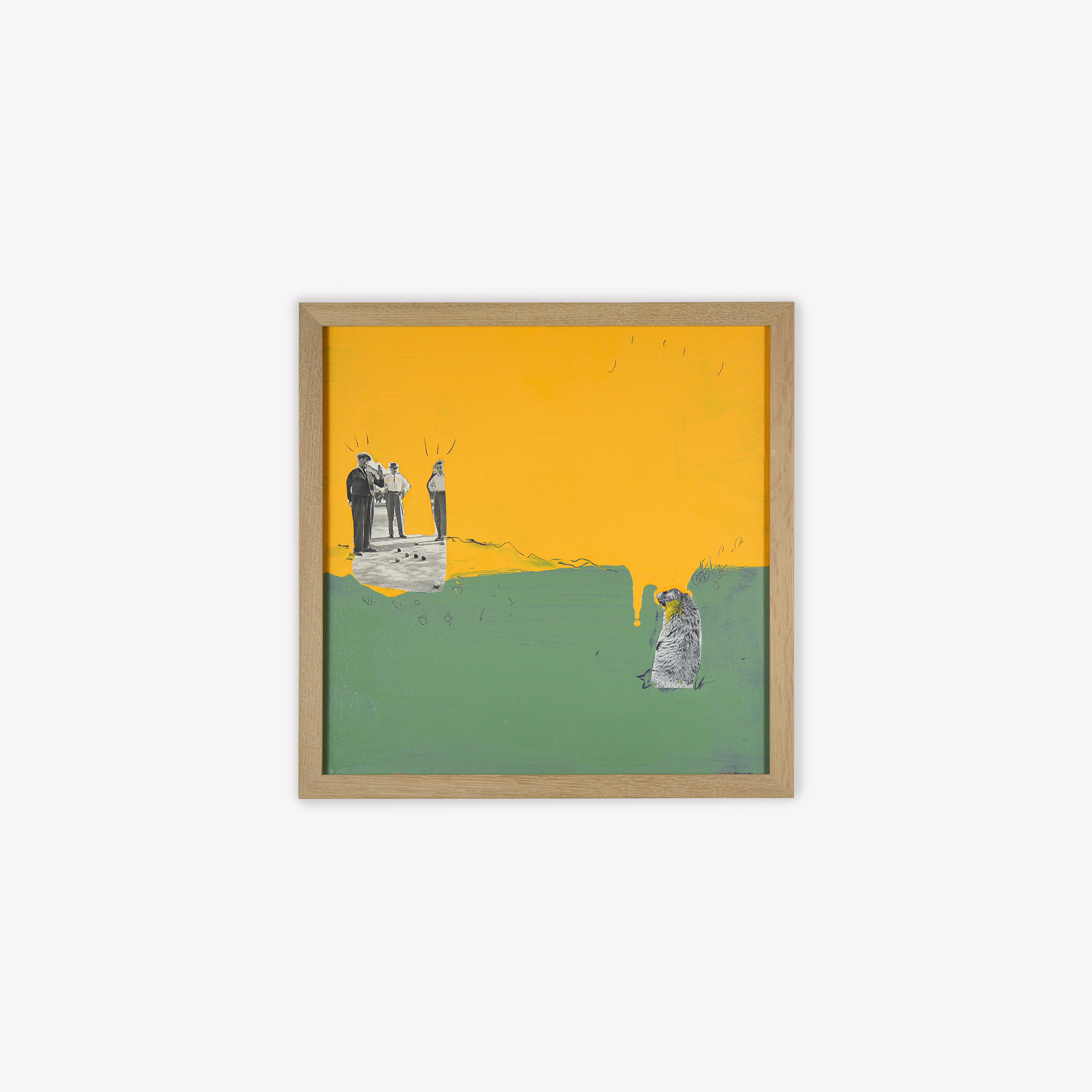 À la pétanque - 40 x 40 cm