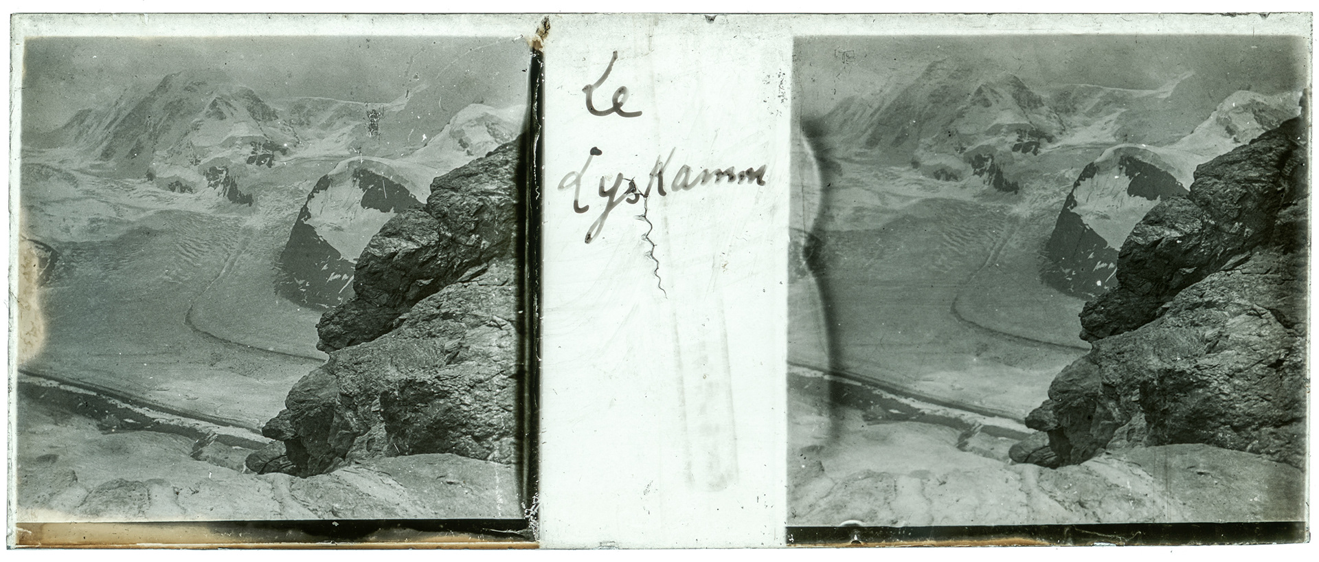 0849_ Italie-Gressoney-la-trinité Le Lyskamm - "Le Lyskamm"