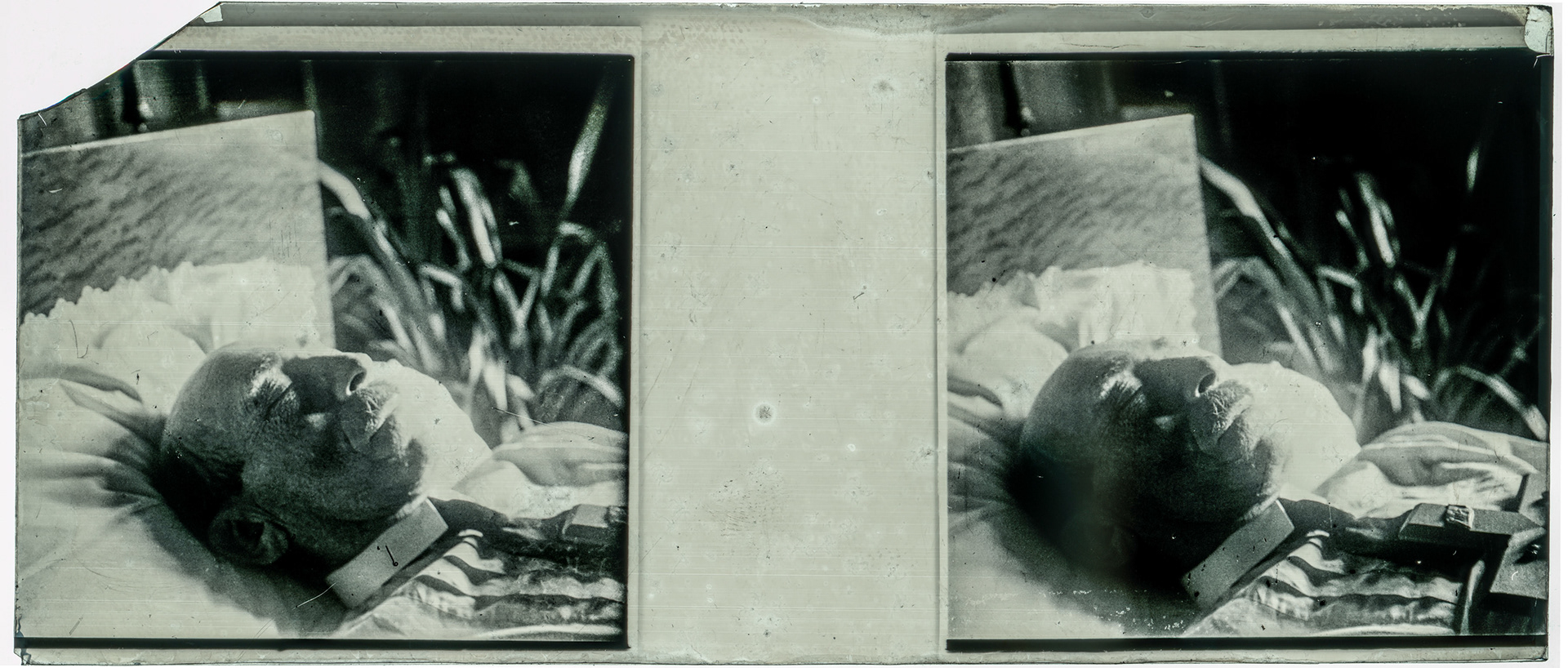 1129_ France-Val-du-Layon La bodière - 29 décembre 1943 - Louis Rollinde de Beaumont sur son lit de mort