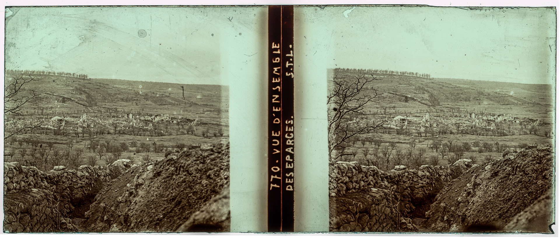 1263_ France-Meuse-Les éparges - "770 - Vue d'ensemble des Eparges S.T.L"