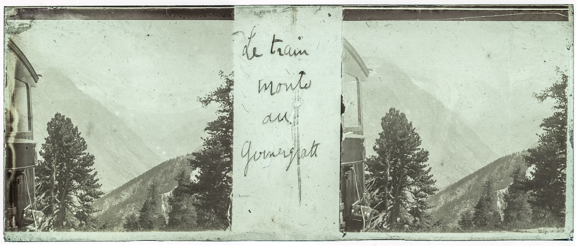 0353_ Suisse-Zermatt Gornergratt - 1902 - "Le tain monte au gornergratt"