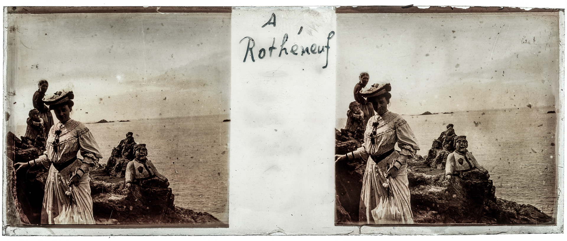 1995_ France-Rothéneuf rochers Sculptés - "A Rothéneuf"