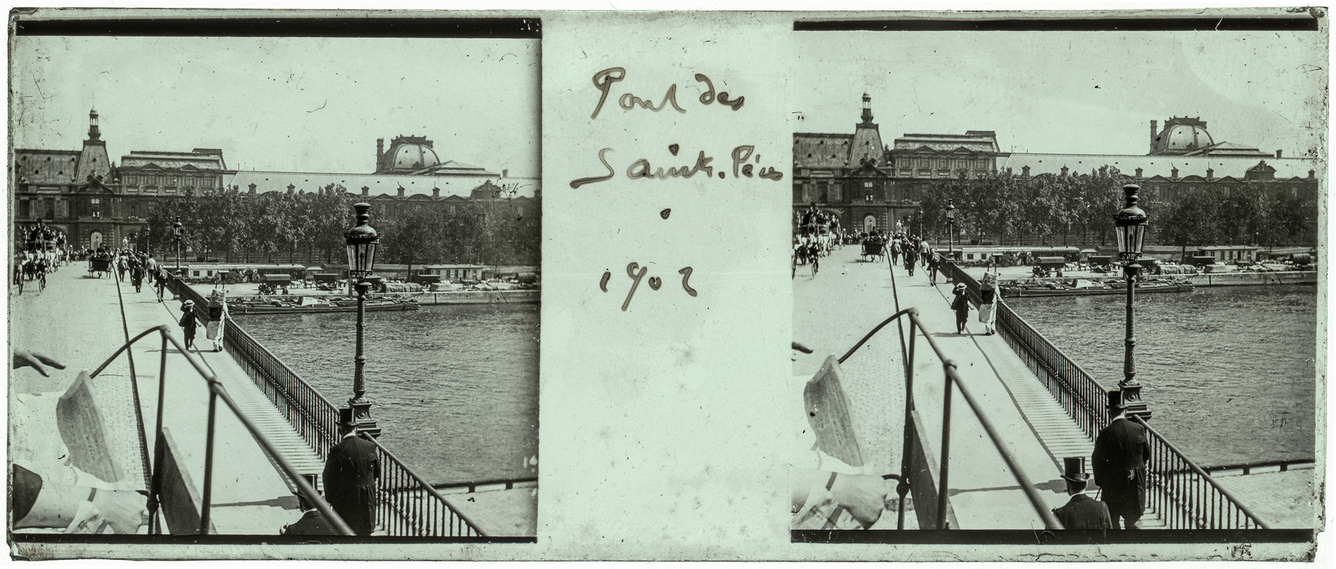 2163_ France-Paris pont du Carrousel - 1902 - "Pont des Saint-Pères - 1902"