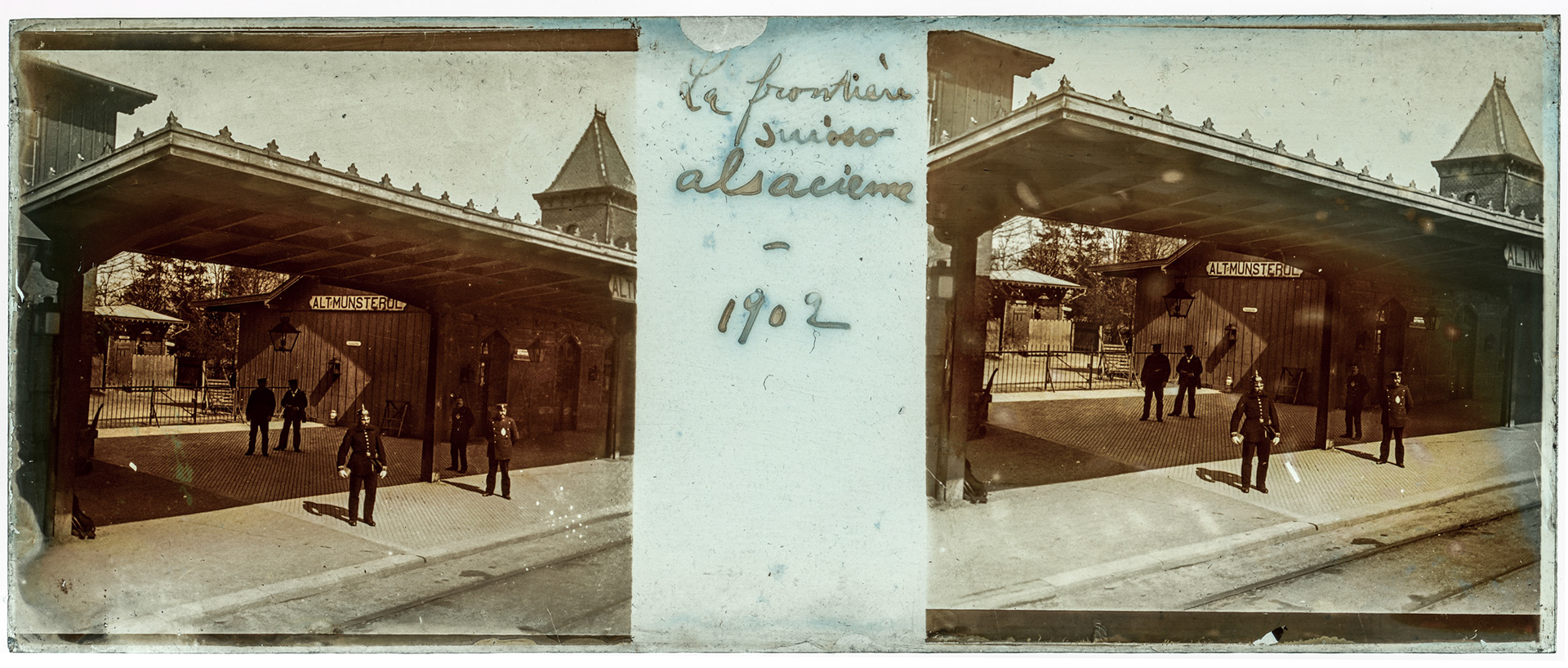 0792_ France-Montreux-Vieux gare - 1902 - "La frontière suisso alsacienne - 1902"