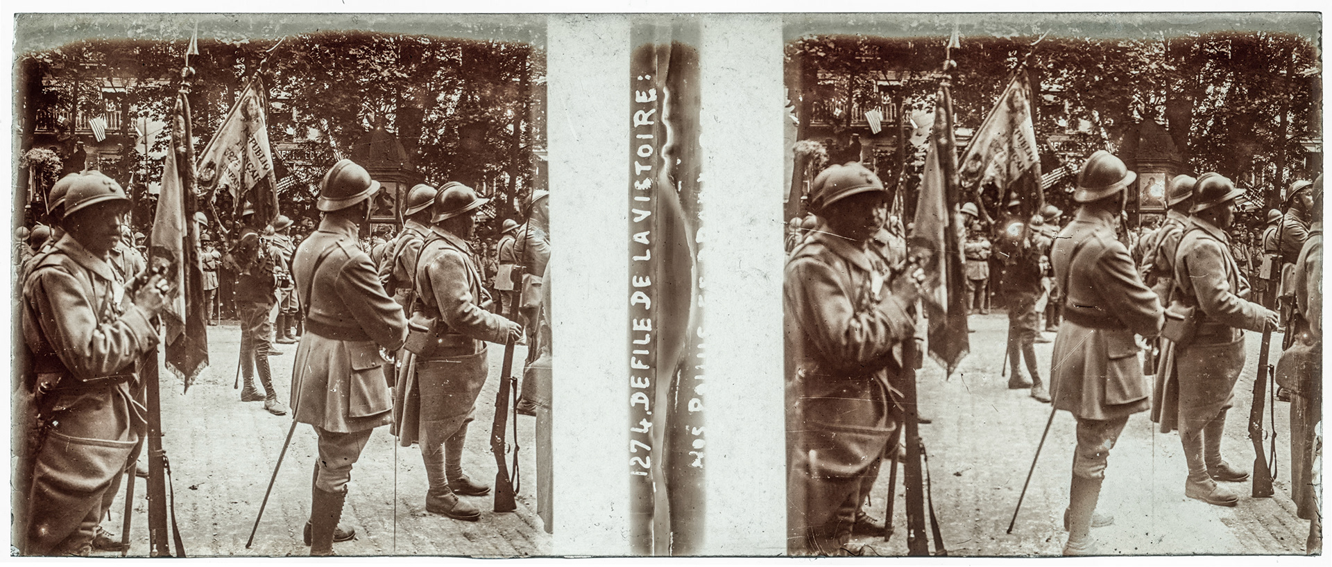 1303_ France-Paris Champs-Elysées - 14 juillet 1919 - "1274 Défilé de la victoire : Nos poilus ... S.T.L"