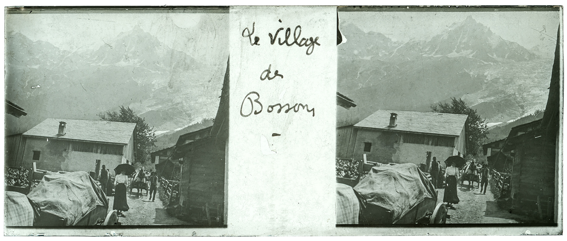 1175_ France-Chamonix-Mont-Blanc les bossons - 1906 - "Le village des Bossons"