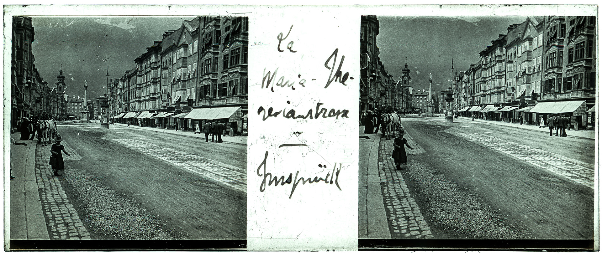 0382_ Autriche-Innsbruck Maria Theresien Strass - 1902 - "La Maria TheresienStrass - Innsprück"