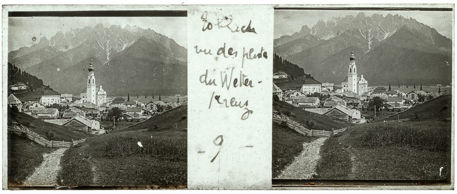 1861_ Italie-Wetterkreuz-Toblach - 1902 - "Toblach vue des pentes du Wetterkreuz - 9"