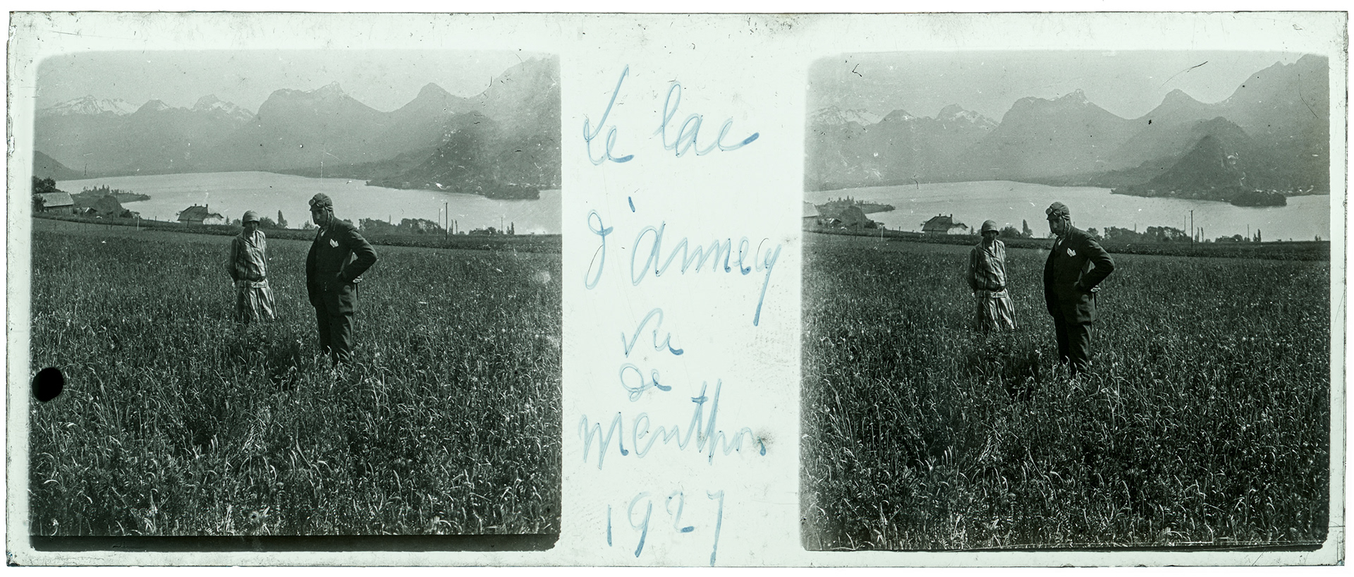 1339_ France-Menthon-Saint-Bernard - 1927 - "Le lac d'annecy vu de Menthon 1927"