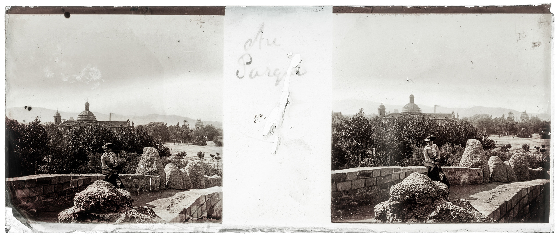 1950_ Espagne-Barcelone parc de la CIutadella - "Au parque"