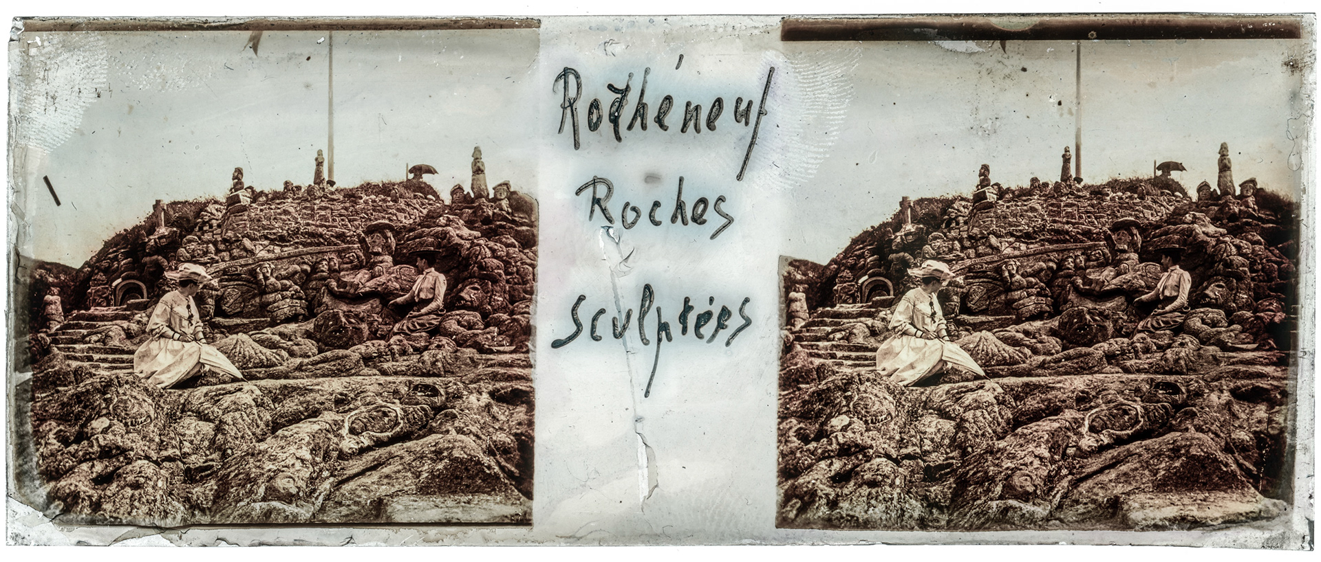 1544_ France-Rothéneuf Rochers sculptés - "Rothéneuf Roches Sculptées"