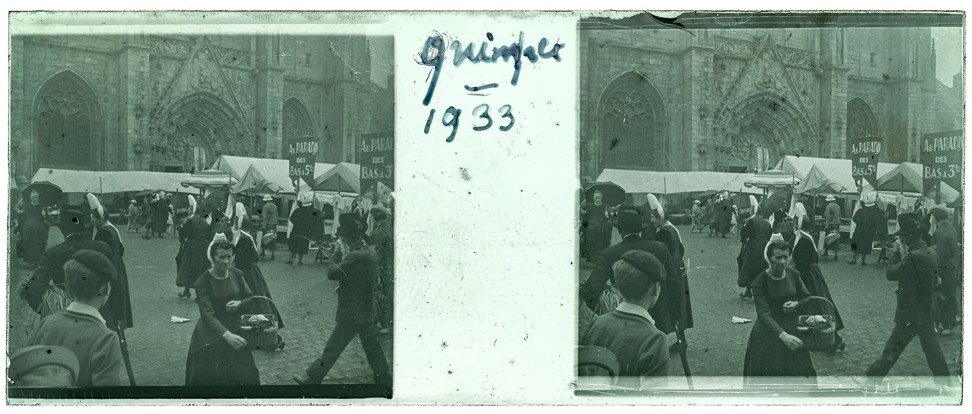 1290_ France-Quimper cathédrale - 1933 - "Quimper 1933"