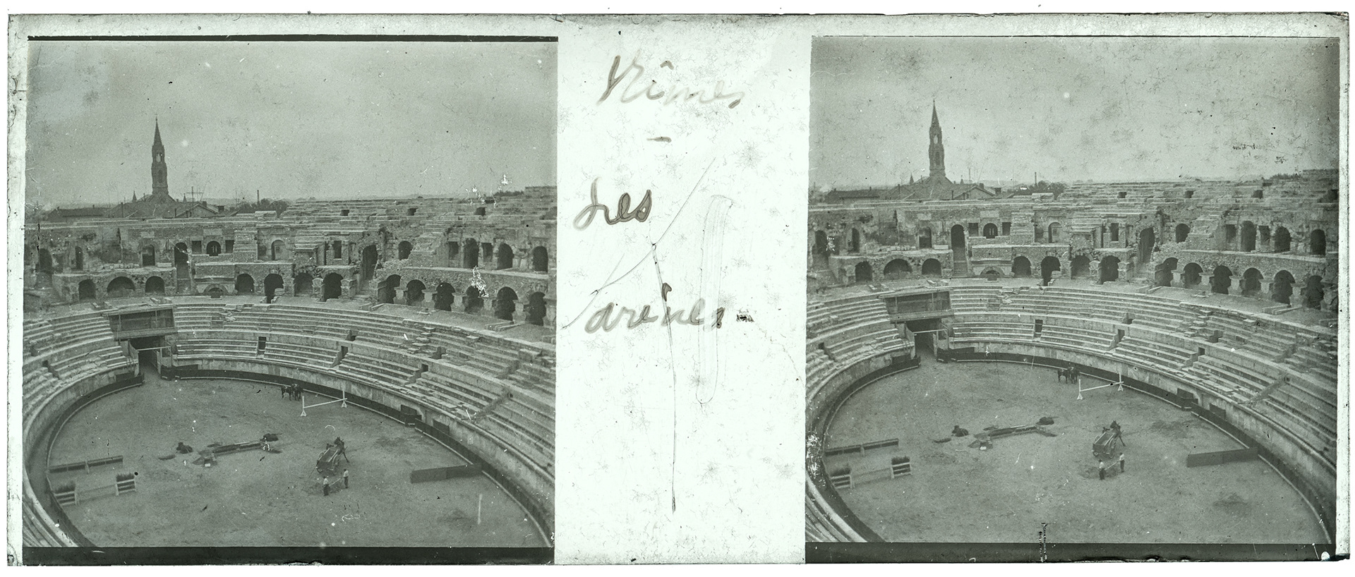 1179_ France-Nîmes arènes de Nîmes - "Nîmes - Les arènes"