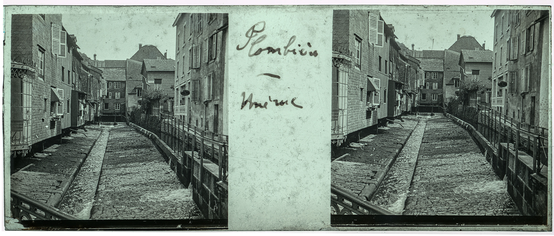 0880_ France-Plombières Augronne - "Plombières - Une rue"