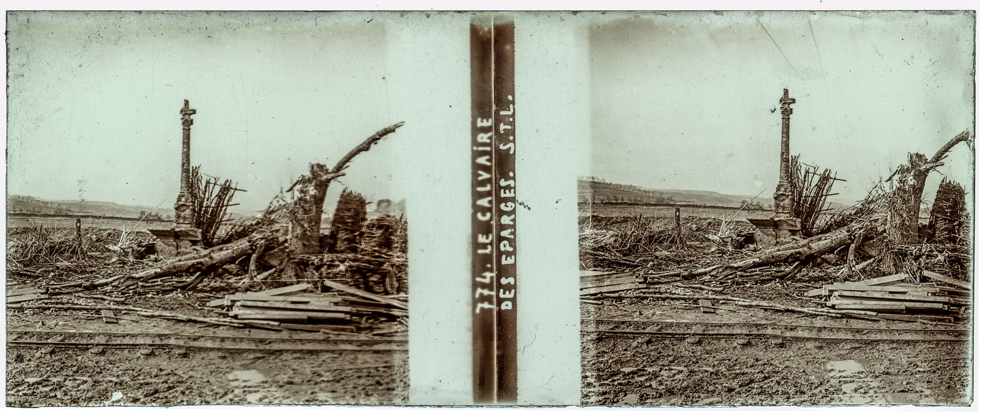 1250_ France-Meuse Les éparges - "774 Le calvaire des éparges S.T.L"