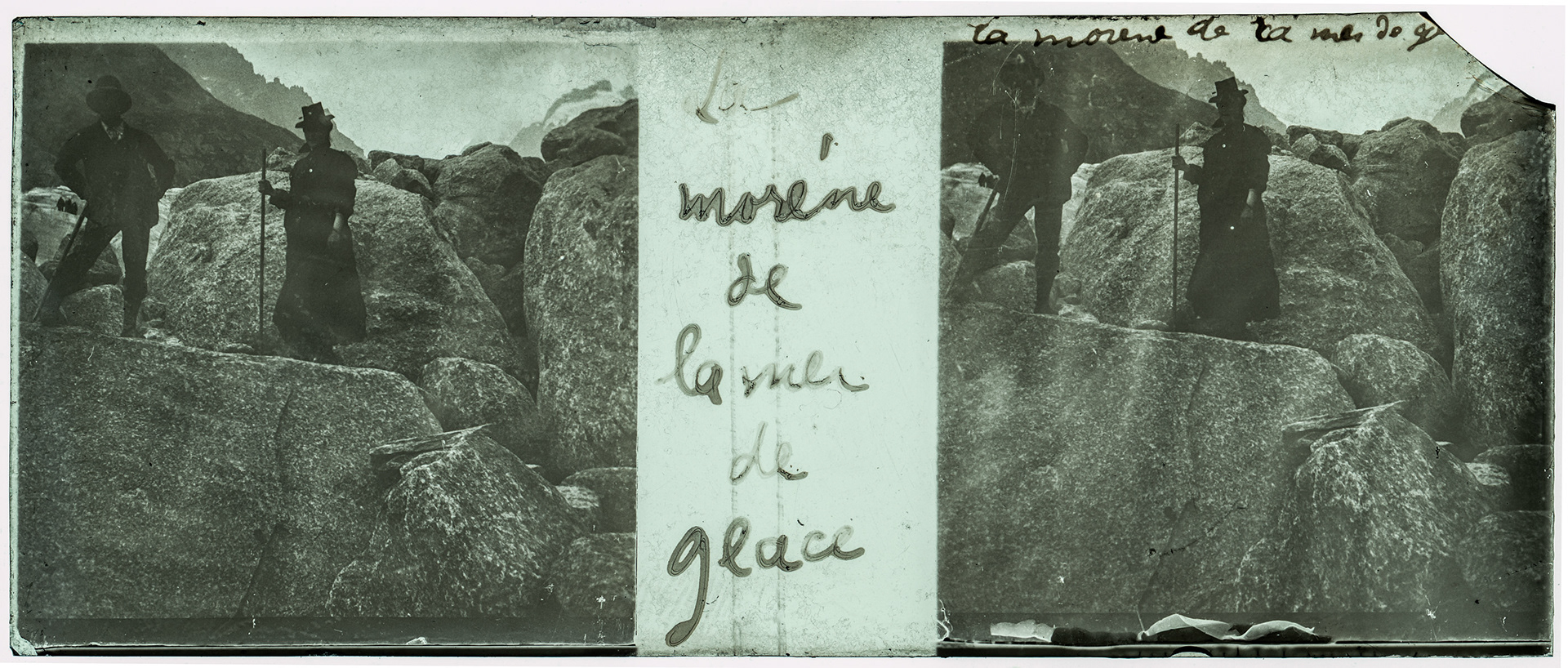 0133_ France-Chamonix-Mont-Blanc Mer de glace - "La morène de la mer de glace"